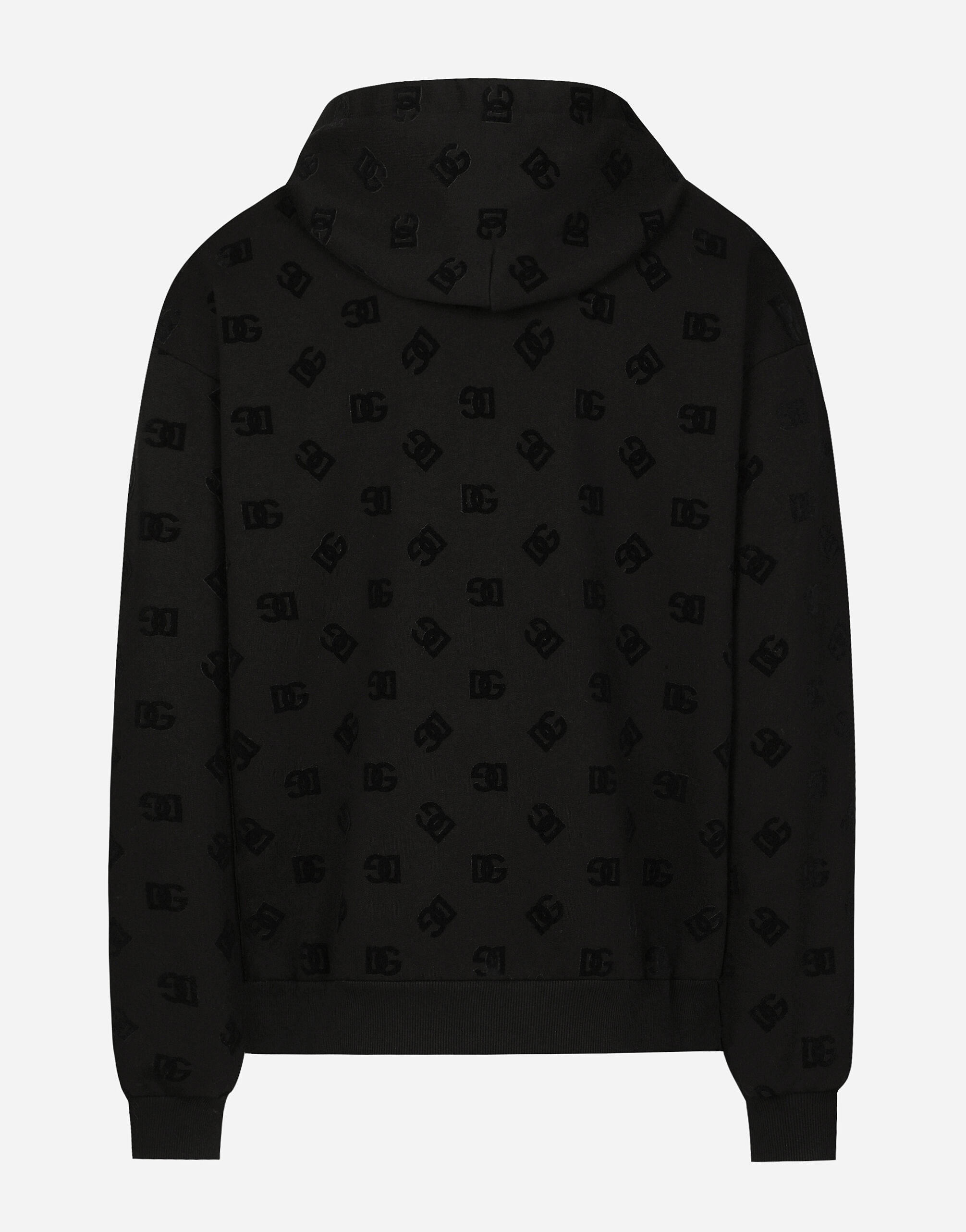Zip-up hoodie with all-over DG print - 5