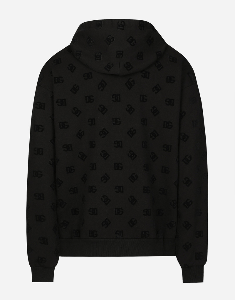 Zip-up hoodie with all-over DG print 5