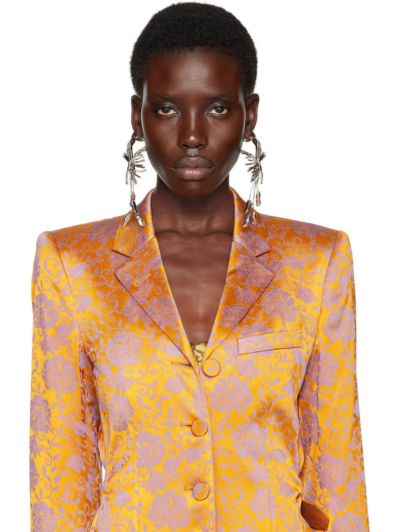 Silver Graphic Earrings 3