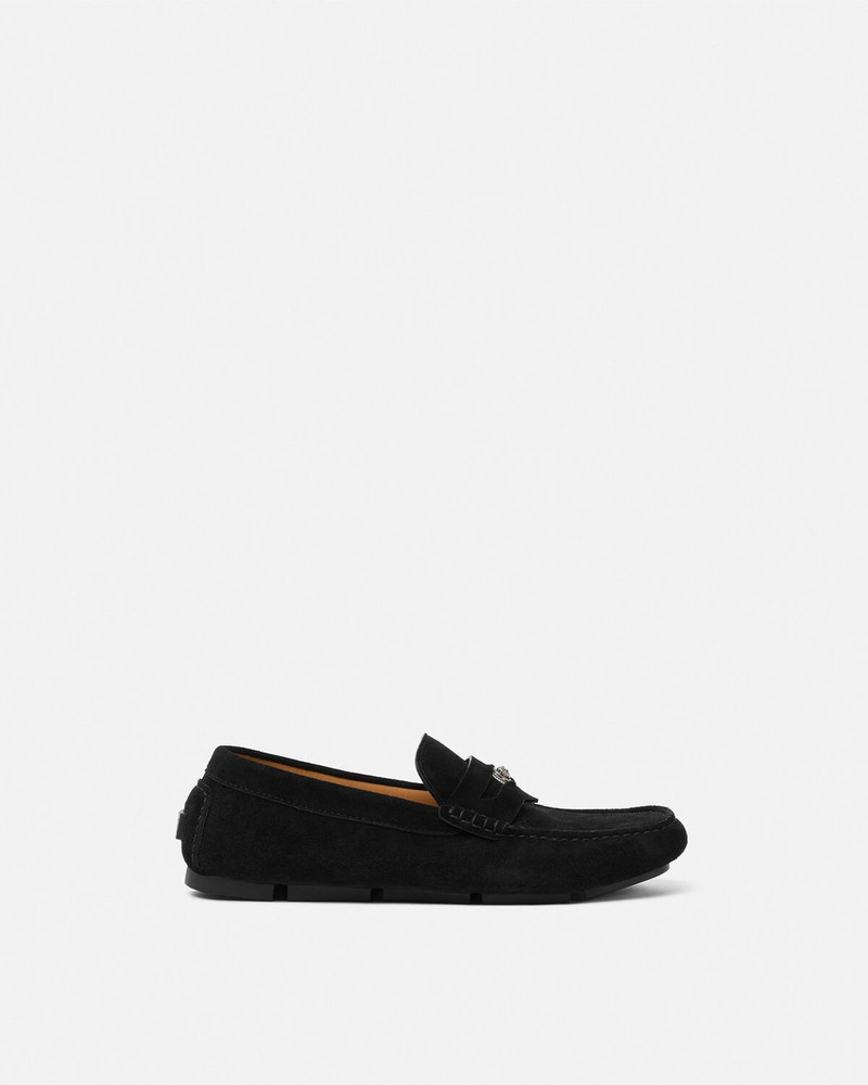 Medusa Biggie Suede Driver Shoes - 1