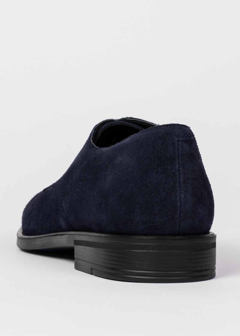 Navy Suede 'Bayard' Derby Shoes 5