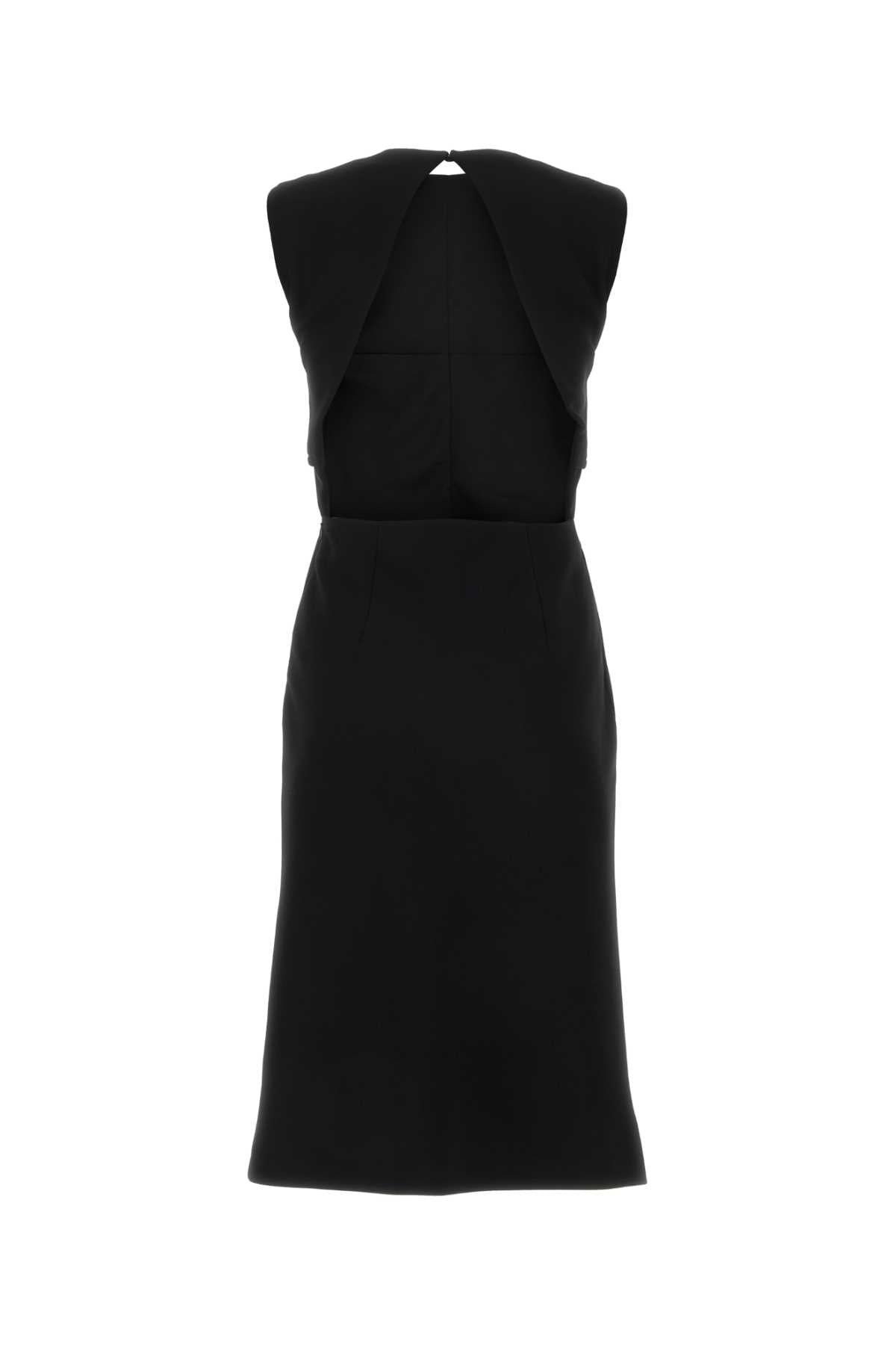 Sportmax Women Black Stretch Polyester Mirto Dress - 2