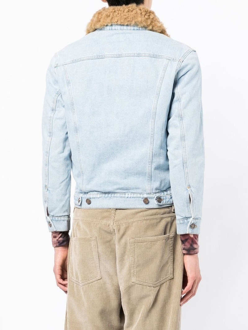 fur-collared denim jacket 5