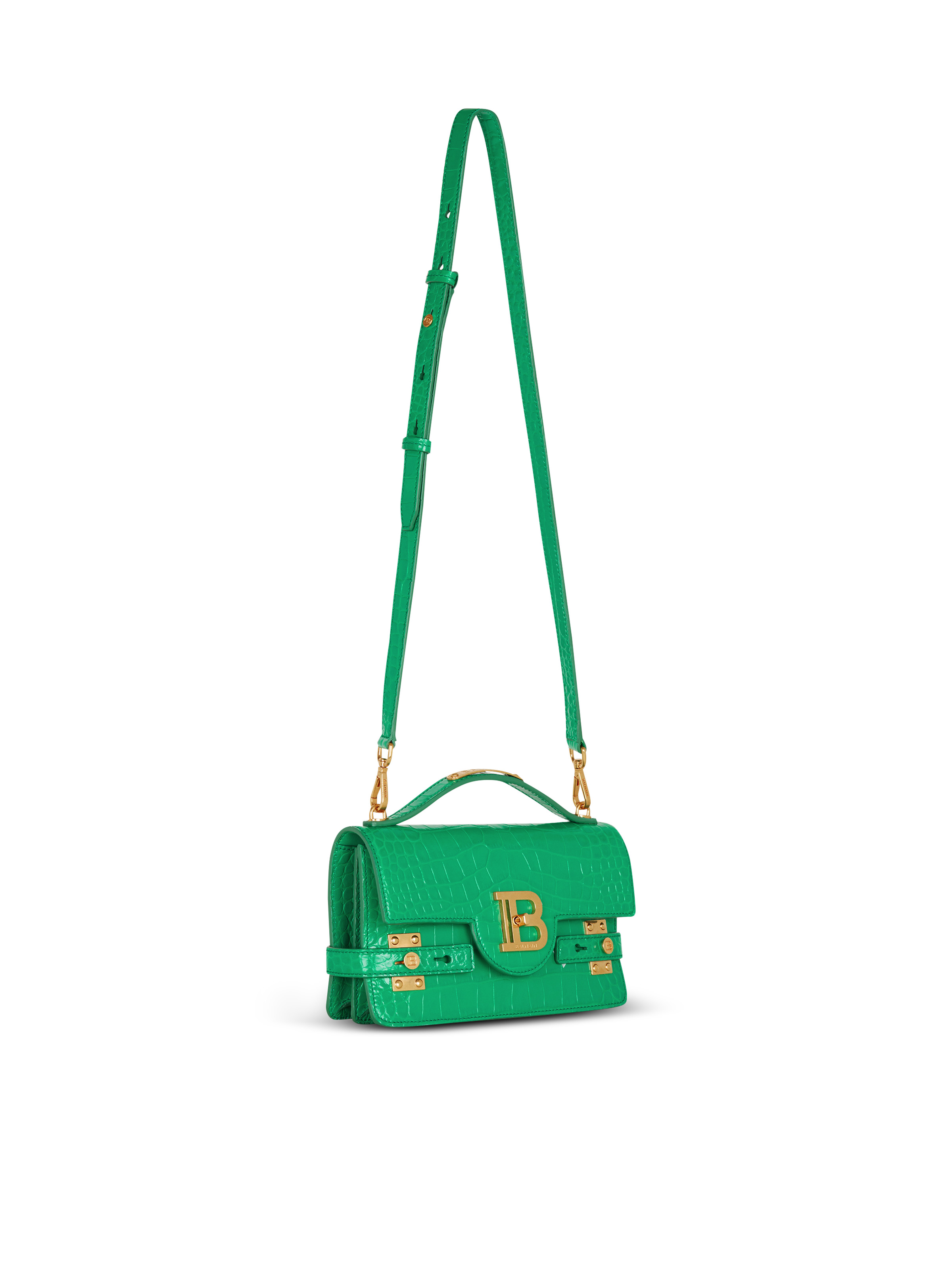 B-Buzz Shoulder 24 bag in crocodile-print leather - 3