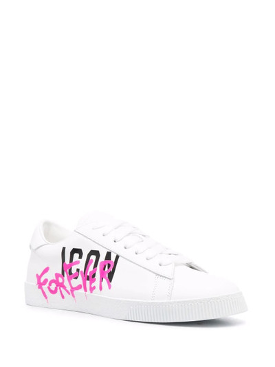 DSQUARED2 logo-print lace-up trainers outlook