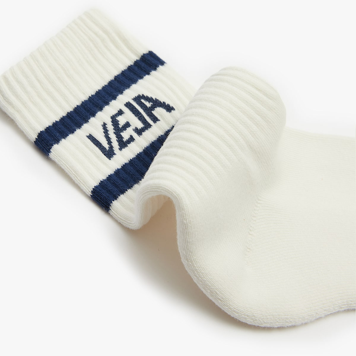 ICONIC SOCKS COTTON WHITE BLUE - 2