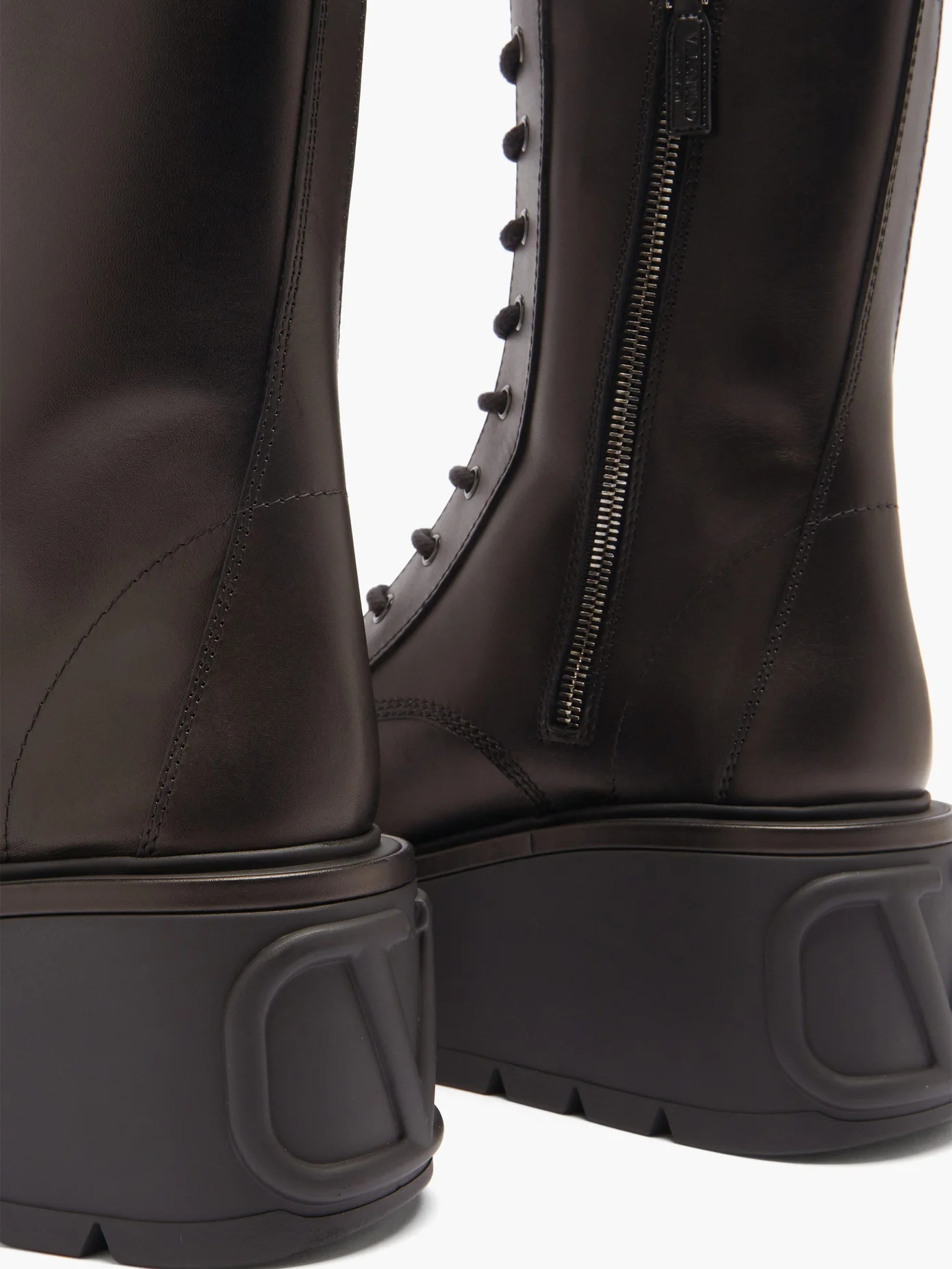 Uniqueform exaggerated-sole leather boots - 6