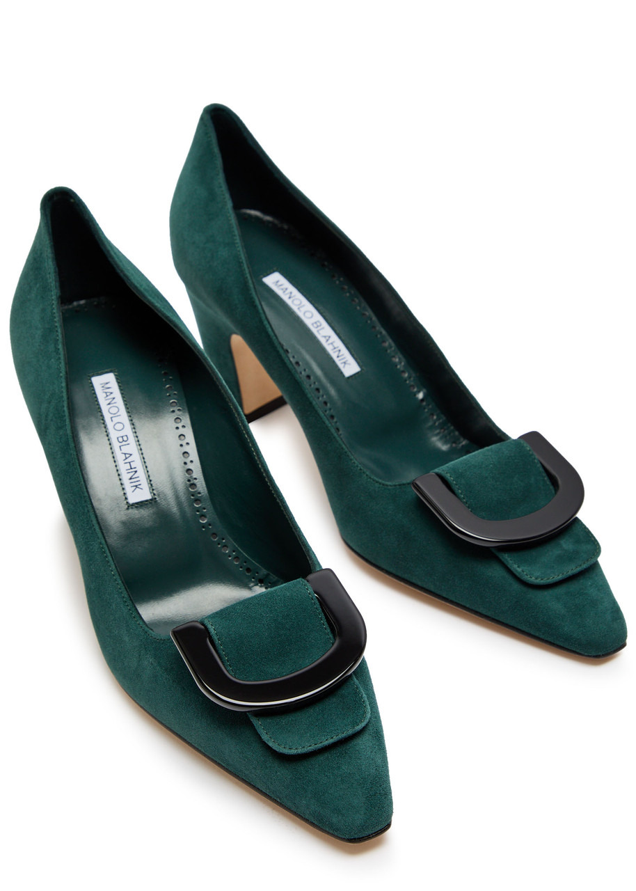 Manolo Blahnik Beti 70 Suede Pumps - 3