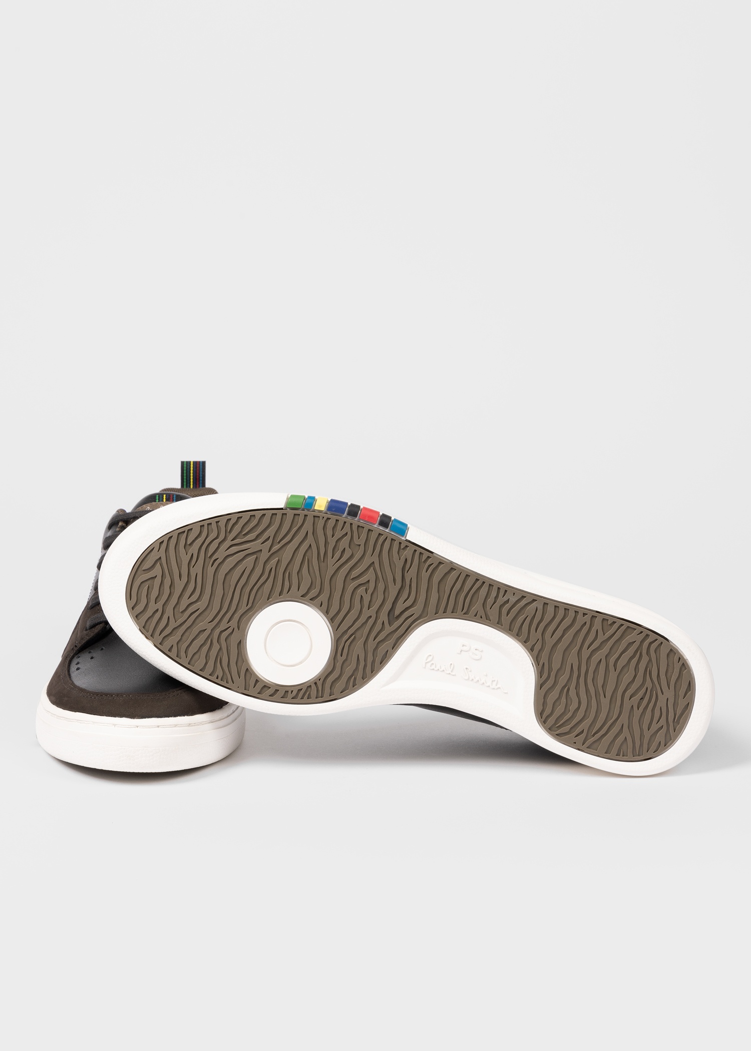 Dark Brown Leather 'Cosmo' Trainers - 4