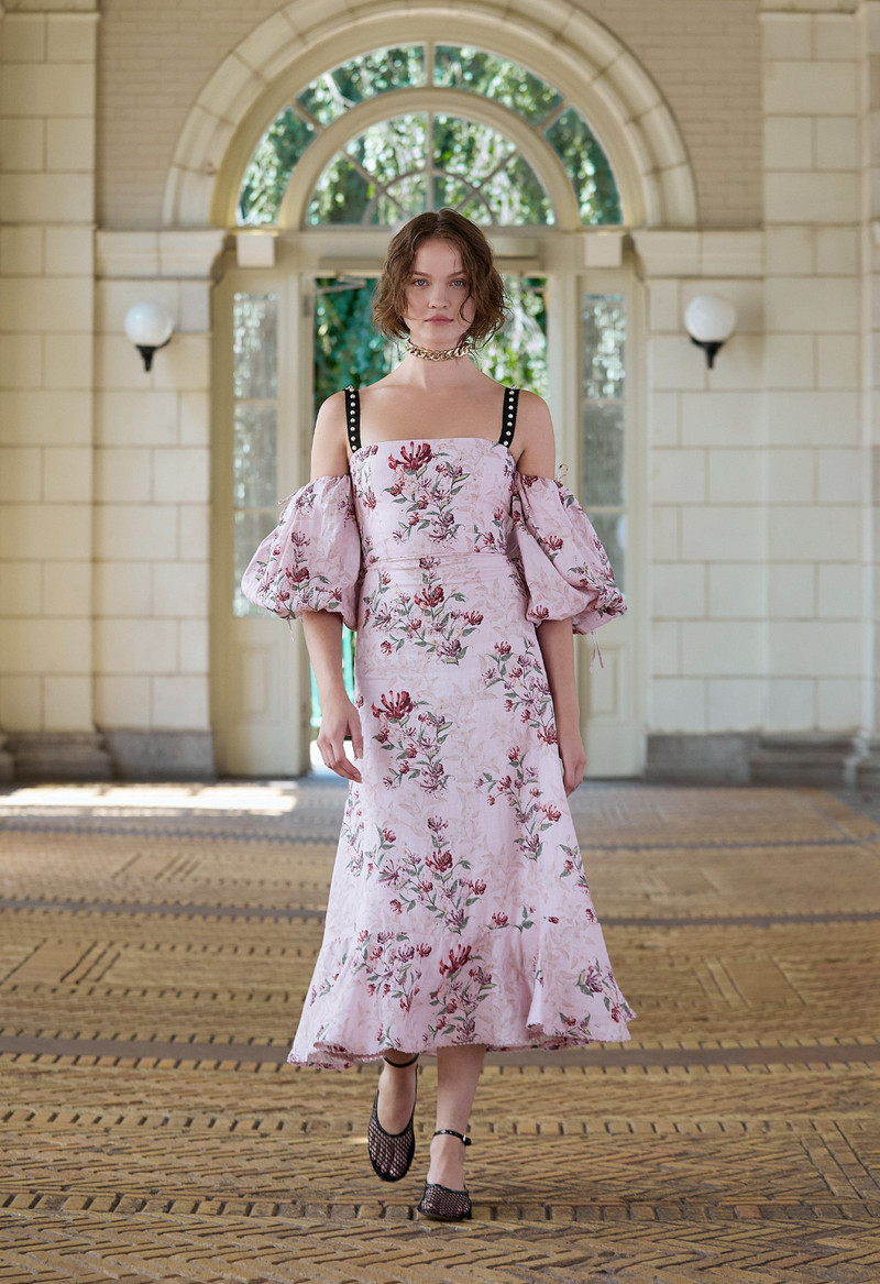 Mercedes Honeysuckle Midi Dress 4