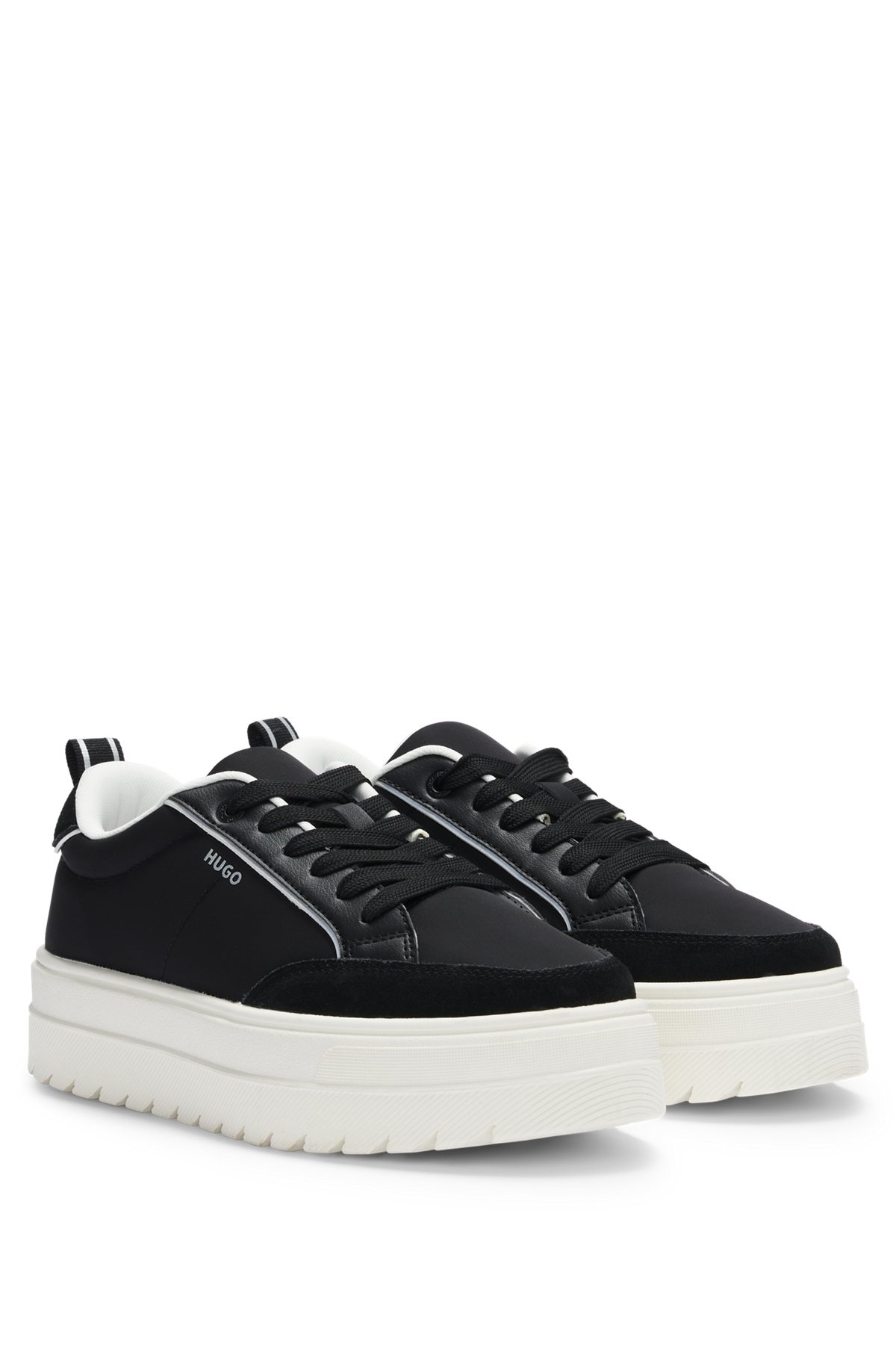 PLATFORM TRAINERS WITH SUEDE TRIMS - 2