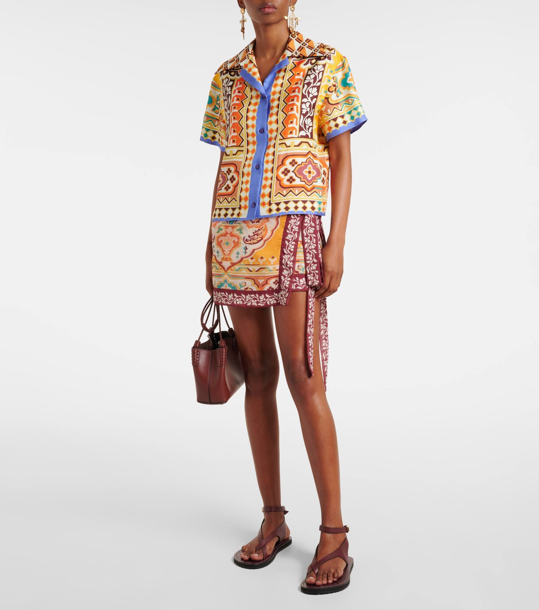 Printed silk shirt - 2