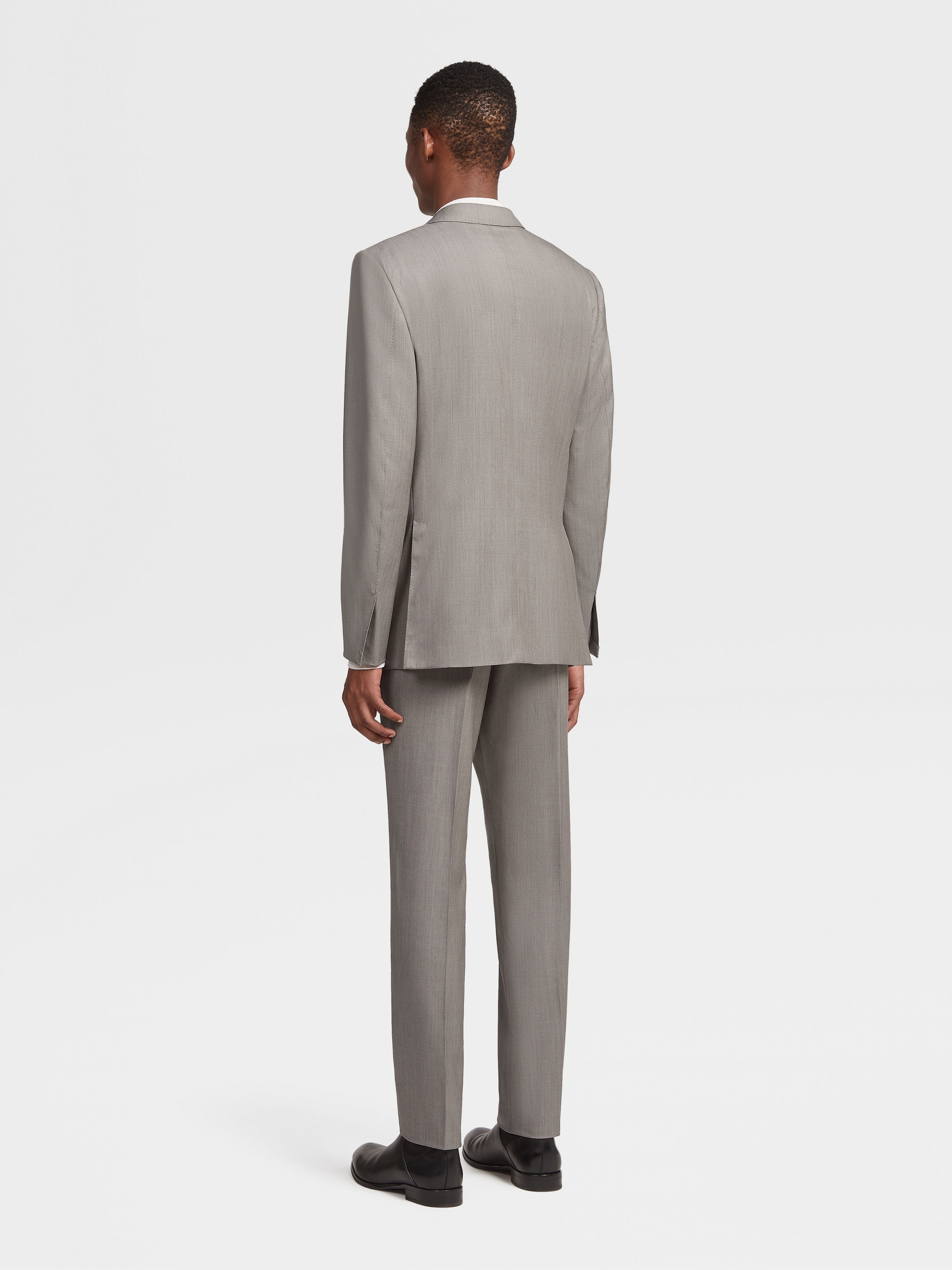 TAUPE CENTOVENTIMILA WOOL SUIT - 4