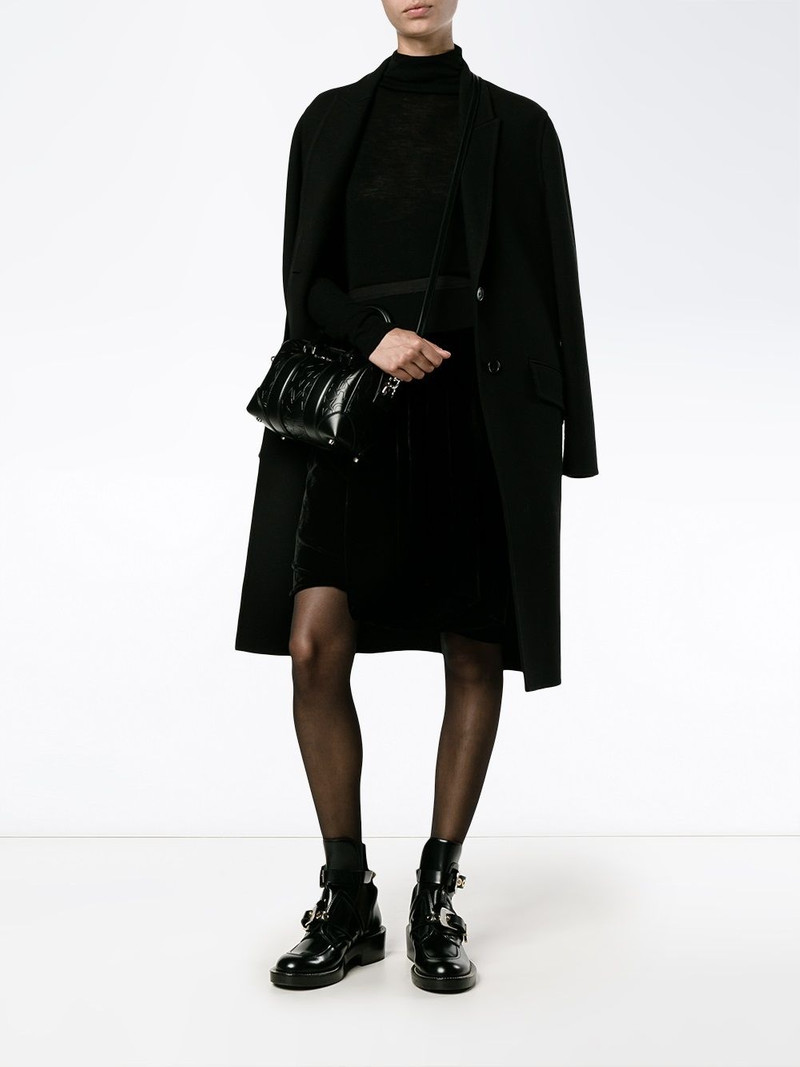 Rick Owens velvet knee shorts outlook