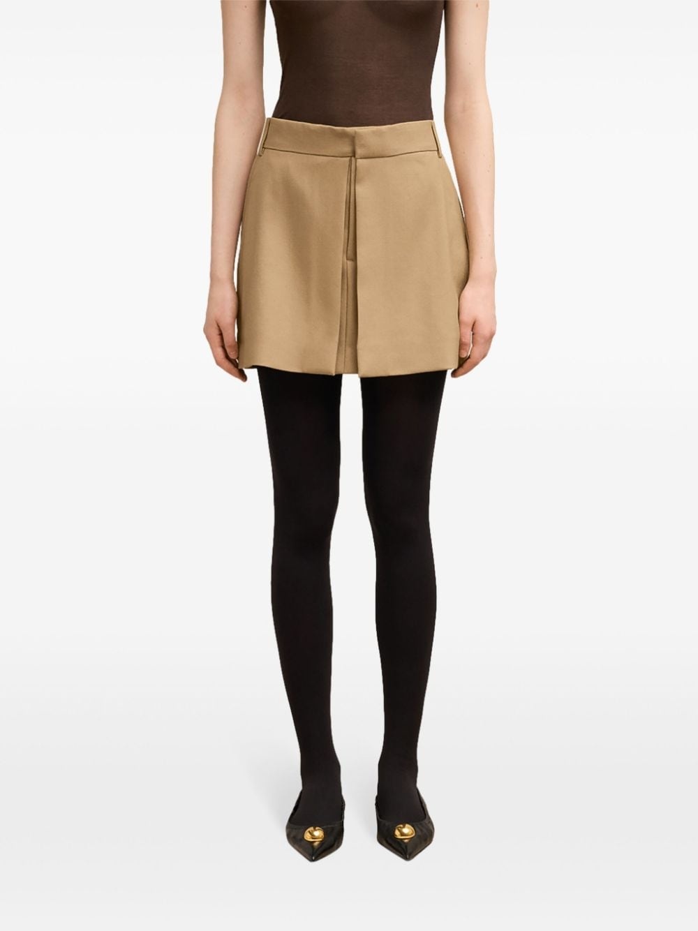 panelled mini skirt - 5