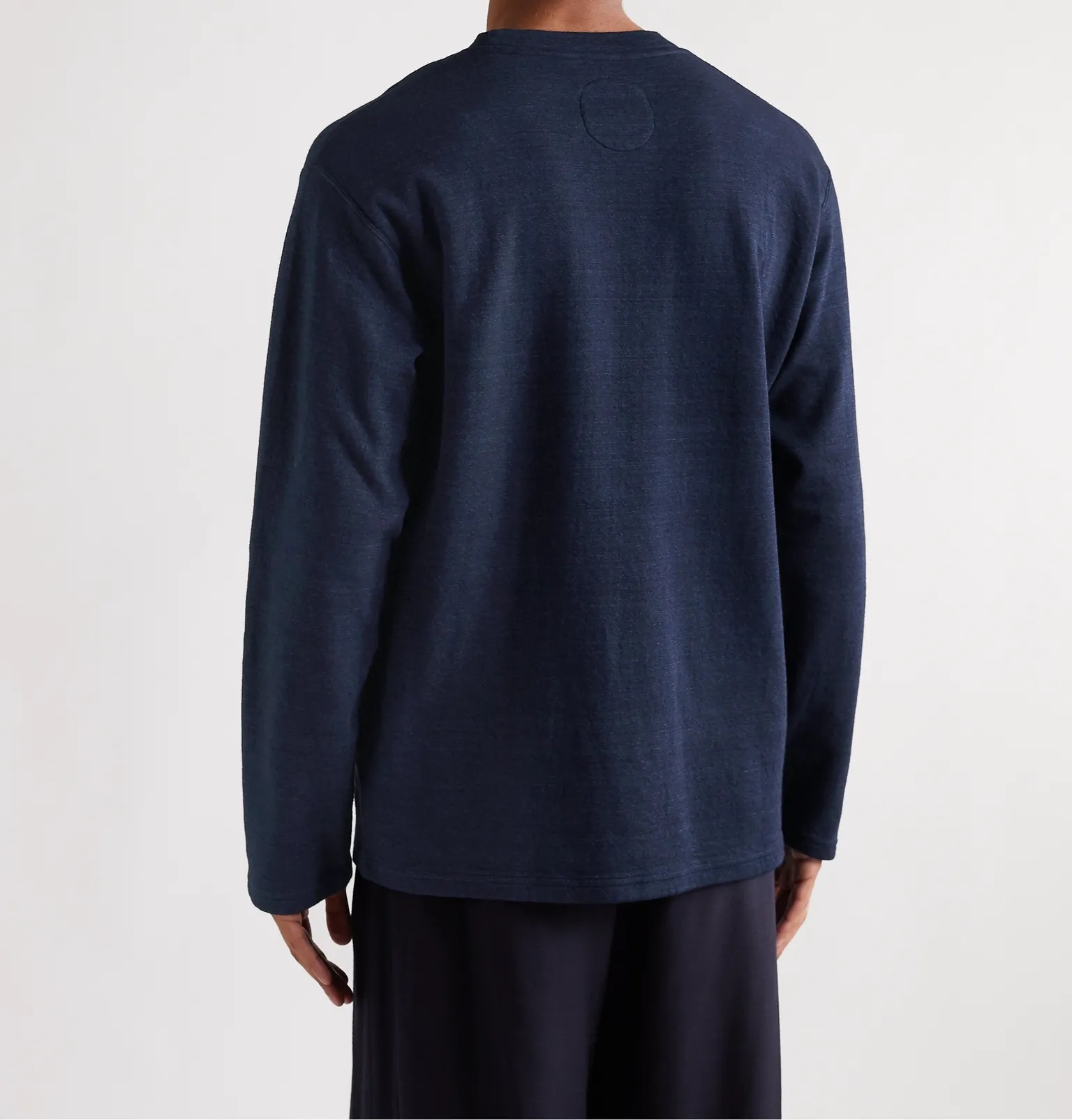 Indigo-Dyed Cotton-Jersey Sweatshirt - 4