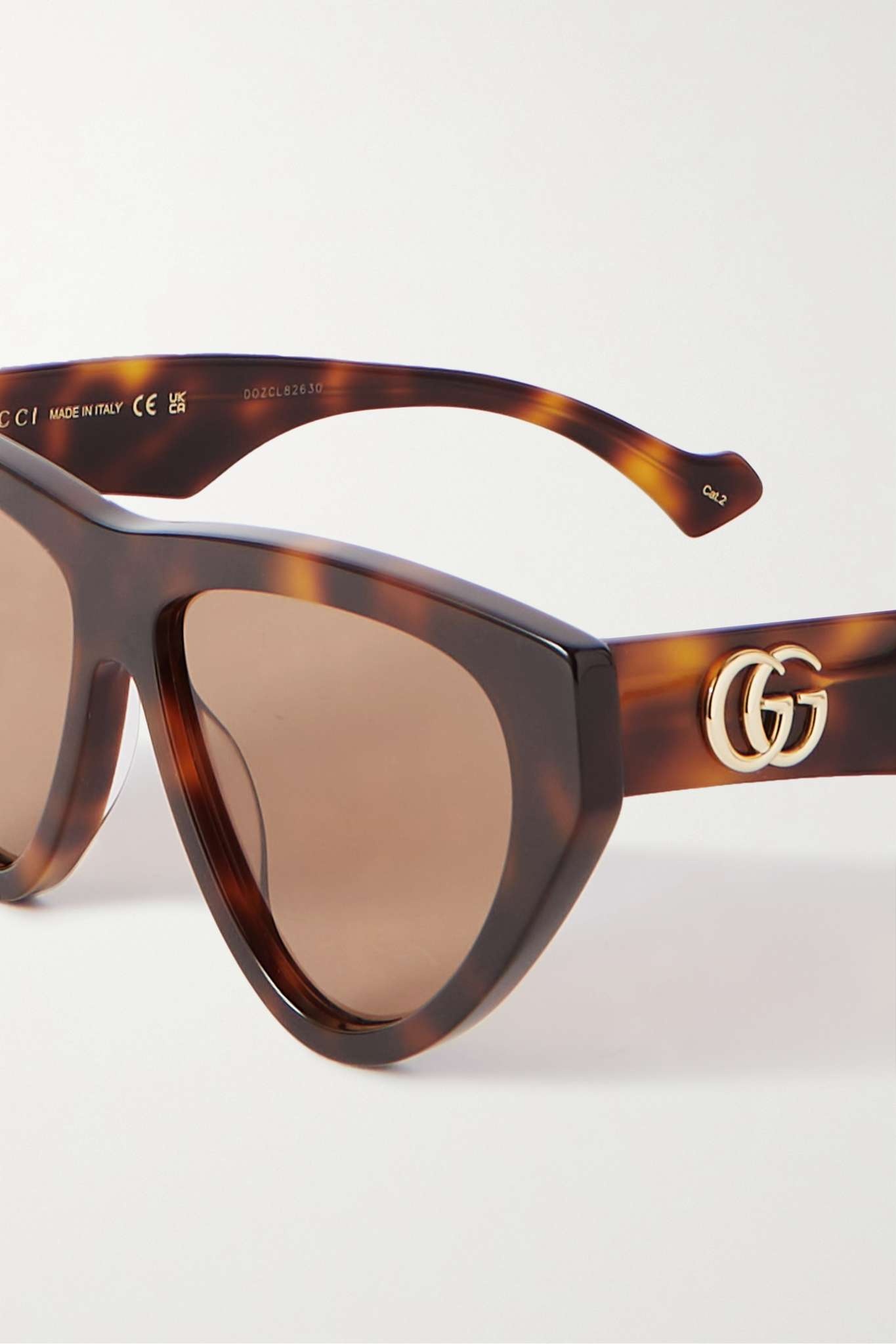 Cat-eye tortoiseshell acetate sunglasses - 4