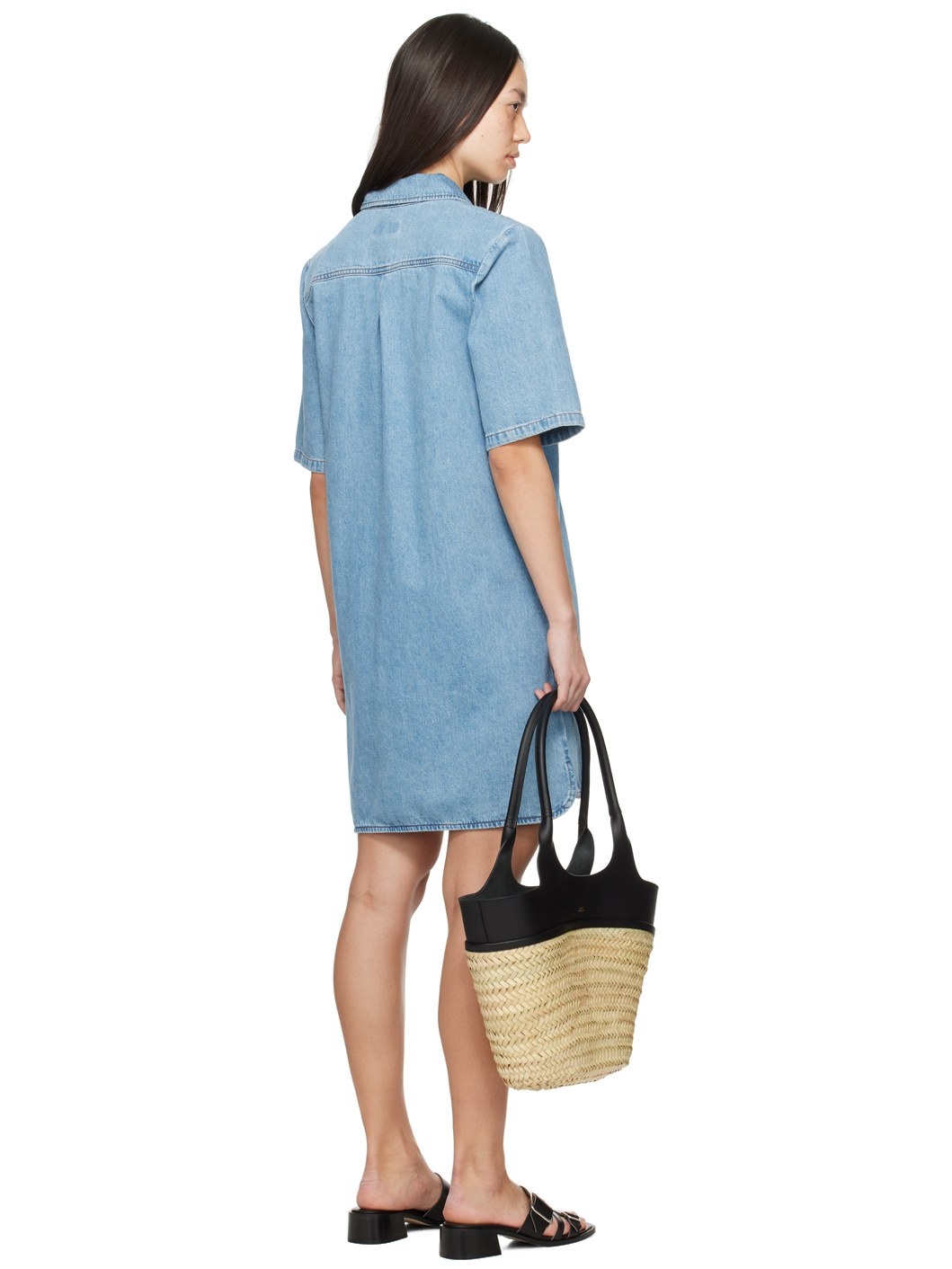 Blue Venezia Denim Minidress - 3