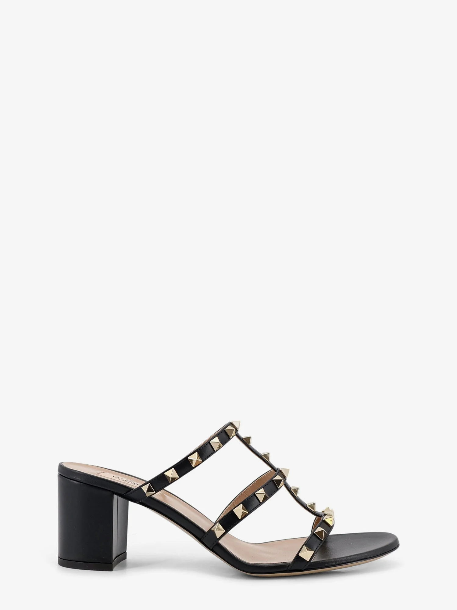 Rockstud Leather Sandals With Iconic Side Studs - 1