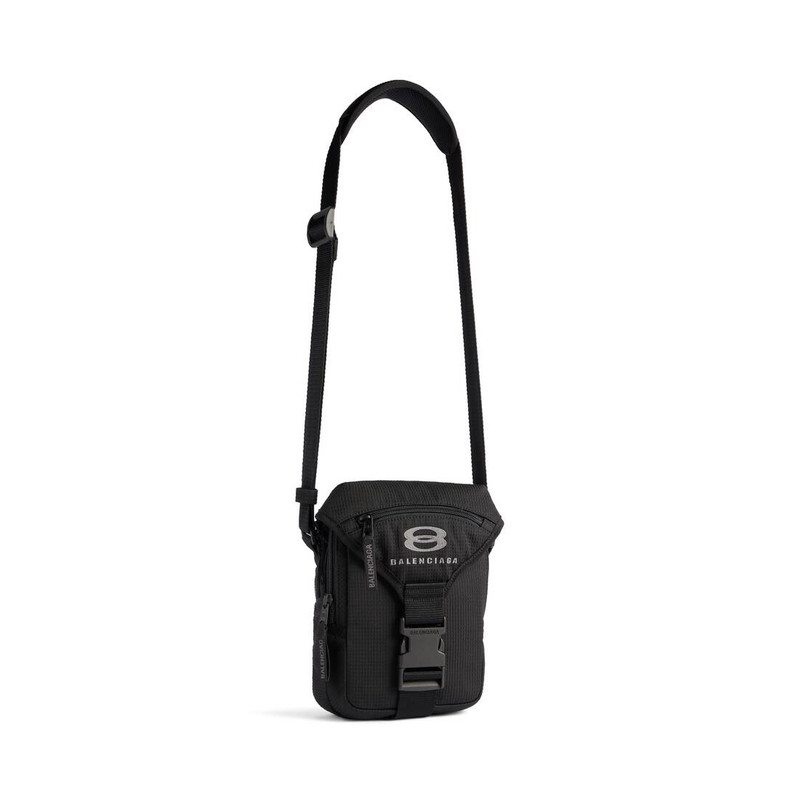 BALENCIAGA Men's Unity Crossbody Pouch in Black outlook