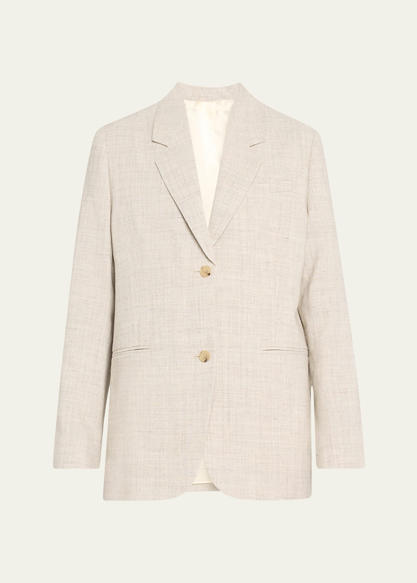 Summer Tailored Linen Suit Jacket - 1