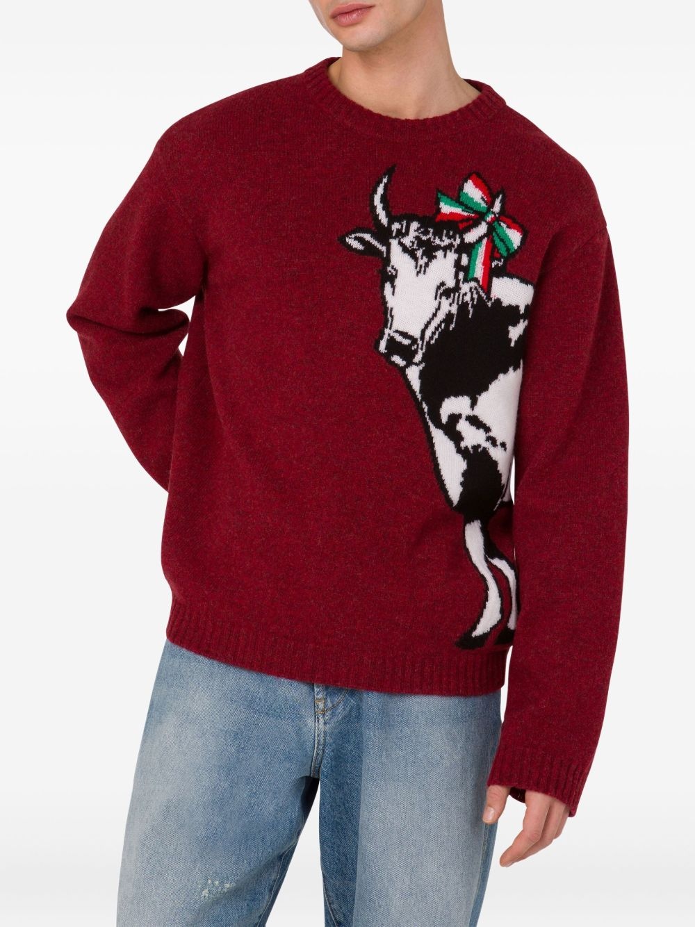 cow-motif jumper - 3