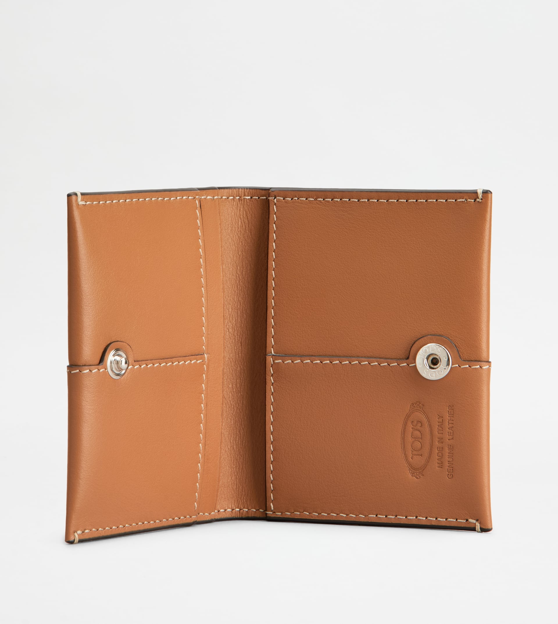 CARD HOLDER IN LEATHER - BROWN - 4