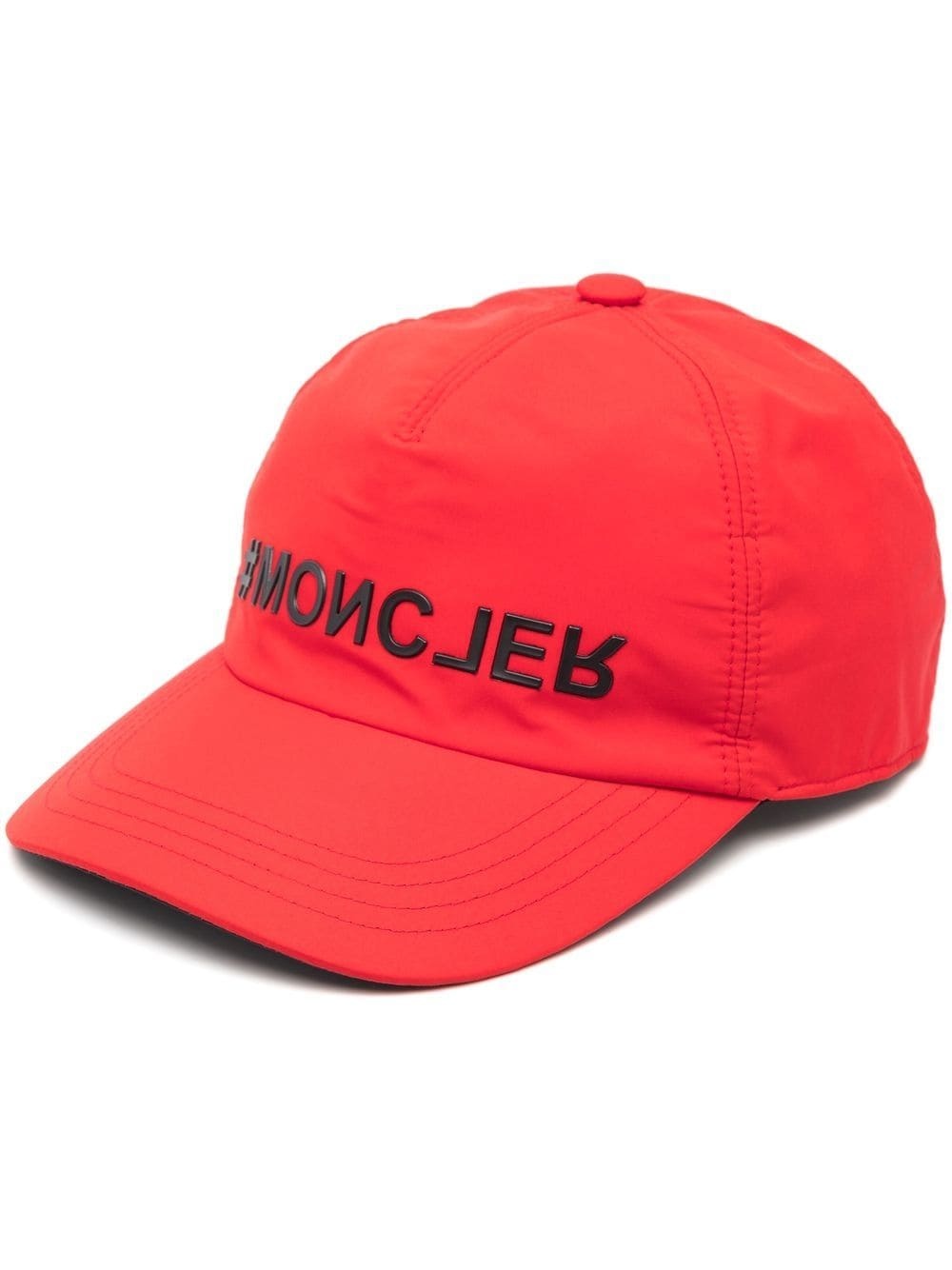 reverse-logo baseball cap - 1