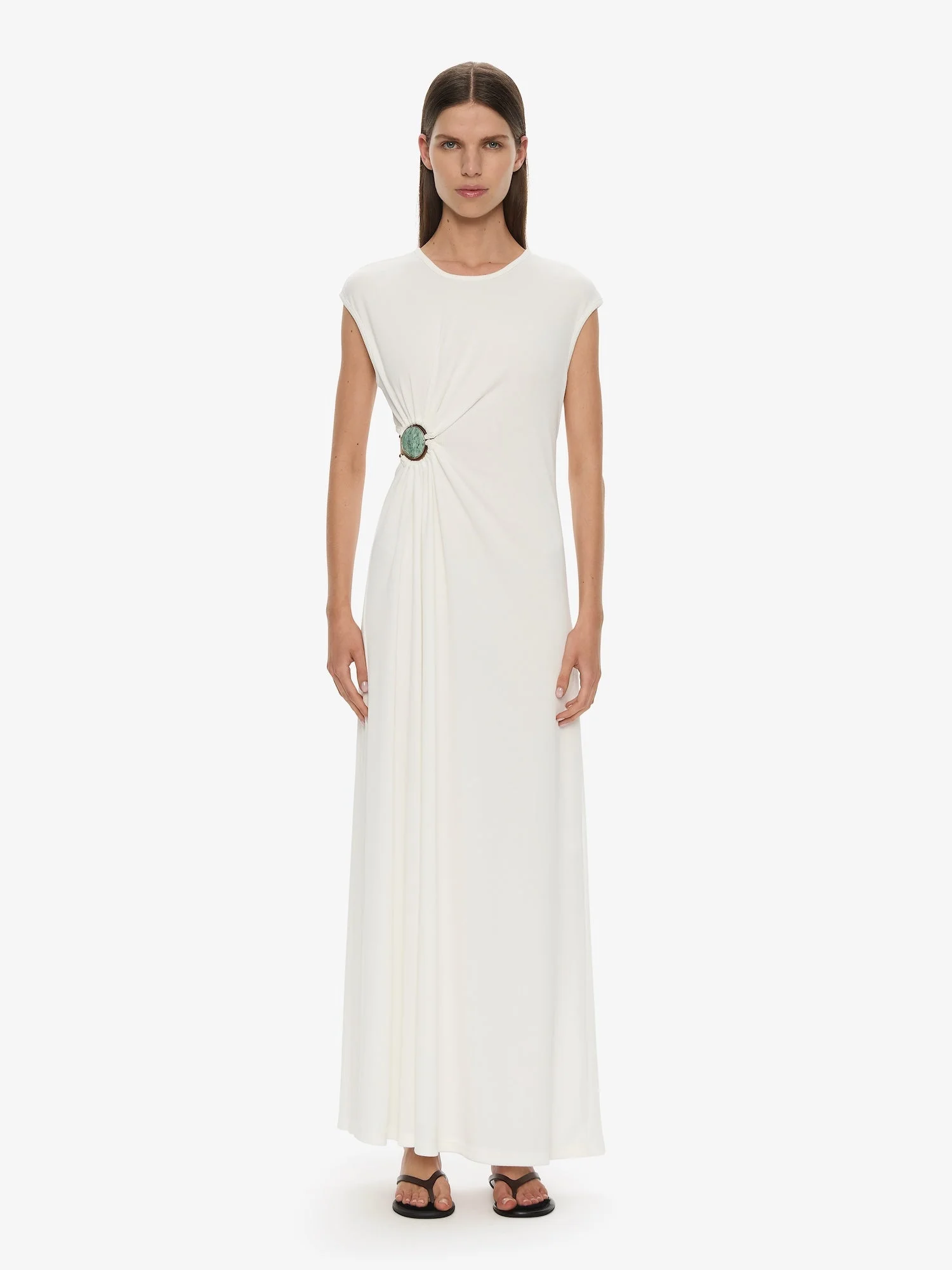 Mineral Stone Ruched Tank Dress - 1