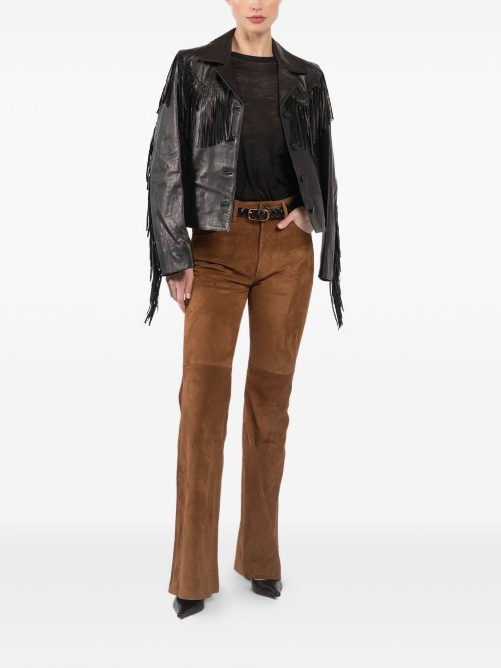 Roe flared suede trousers - 2