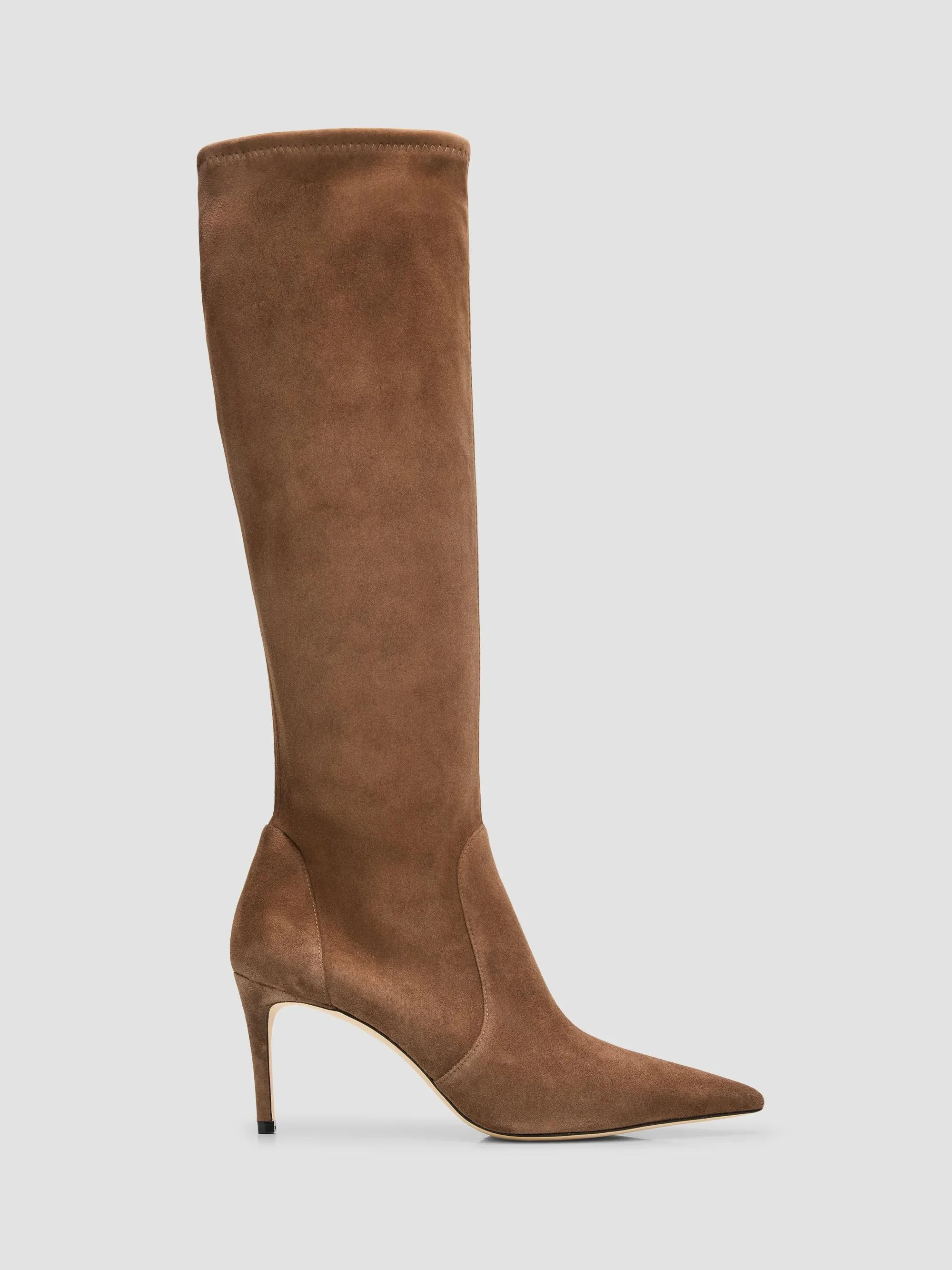 Women's Stuart Power 75 75MM Suede Boots - Weathered Taupe - 1