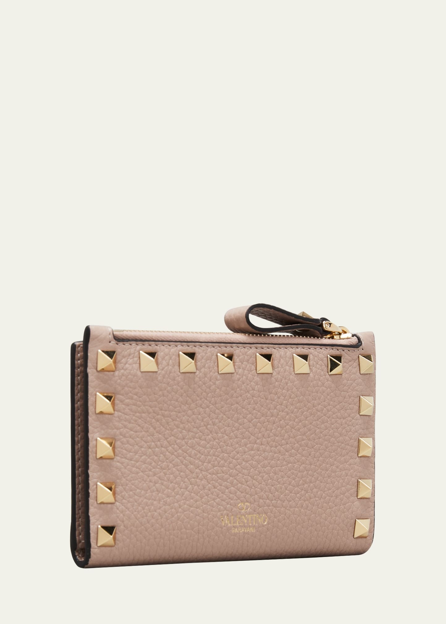 Rockstud Leather Zip Coin Purse/Card Holder - 3