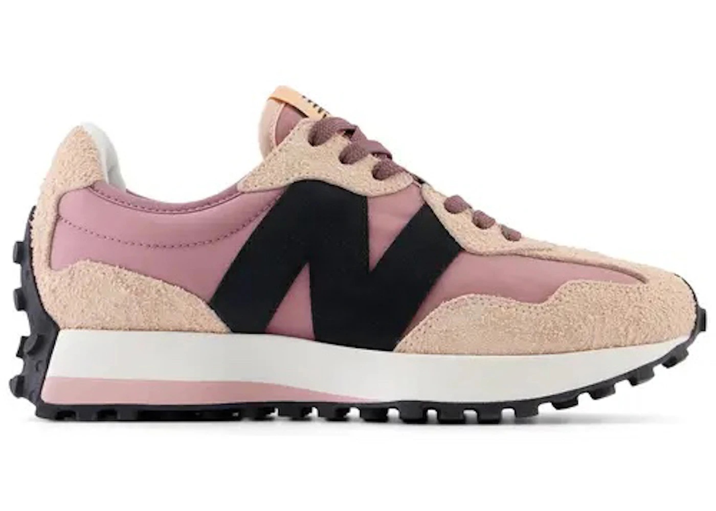 New Balance 327 White Black Pink (Women's) - 1