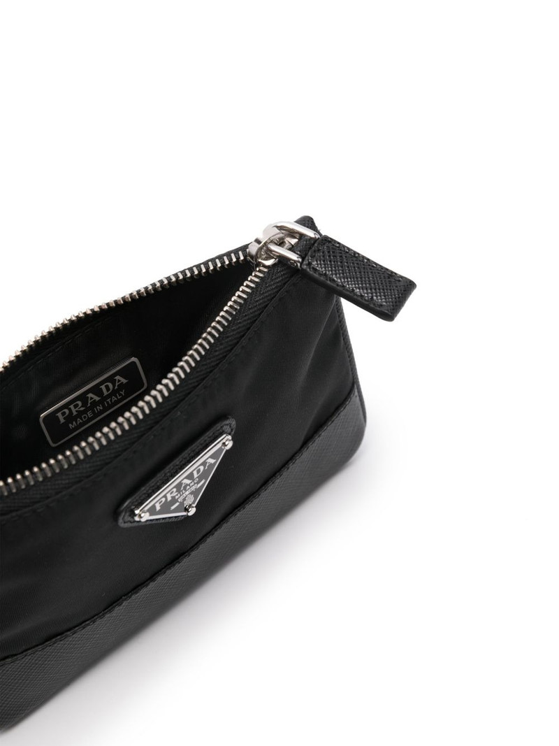 Prada triangle-logo coin purse outlook
