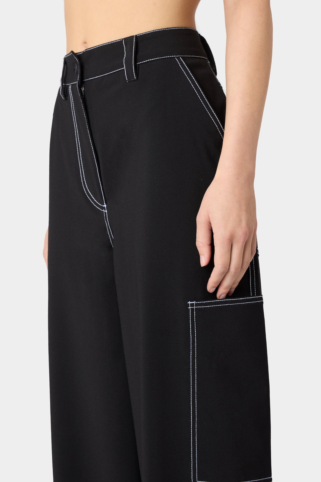 FIT LOOSE PANTS / black - 4
