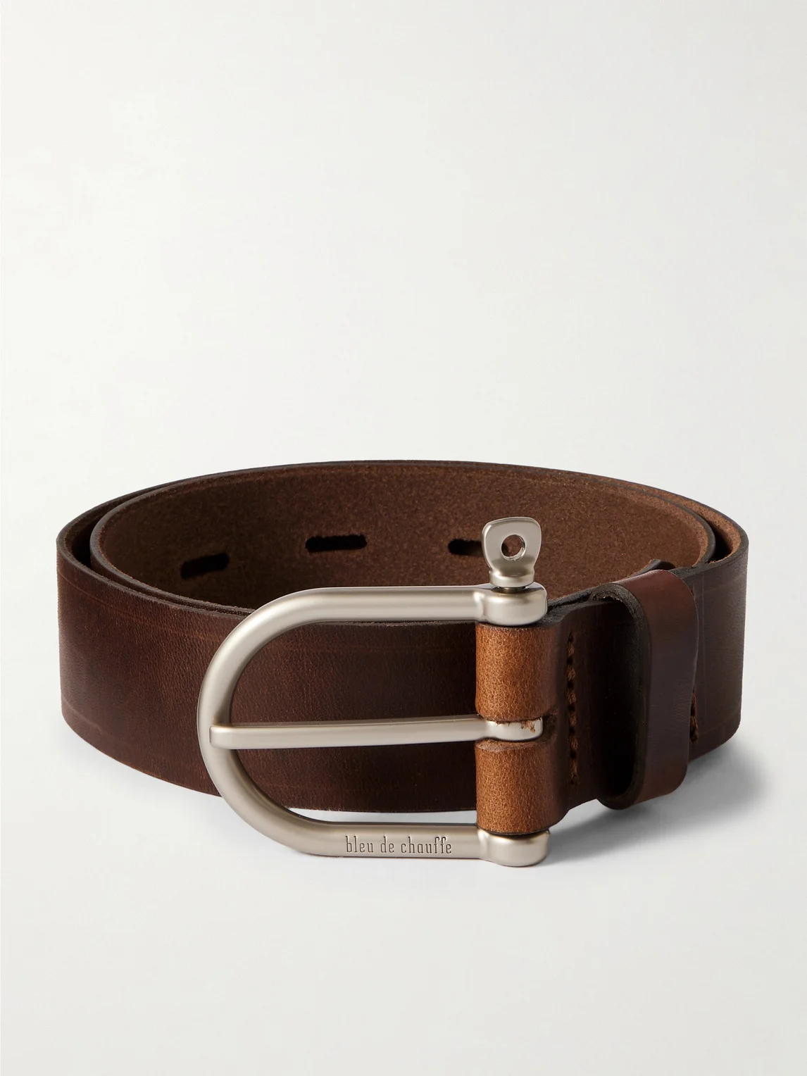 3.5cm Manille Leather Belt - 1