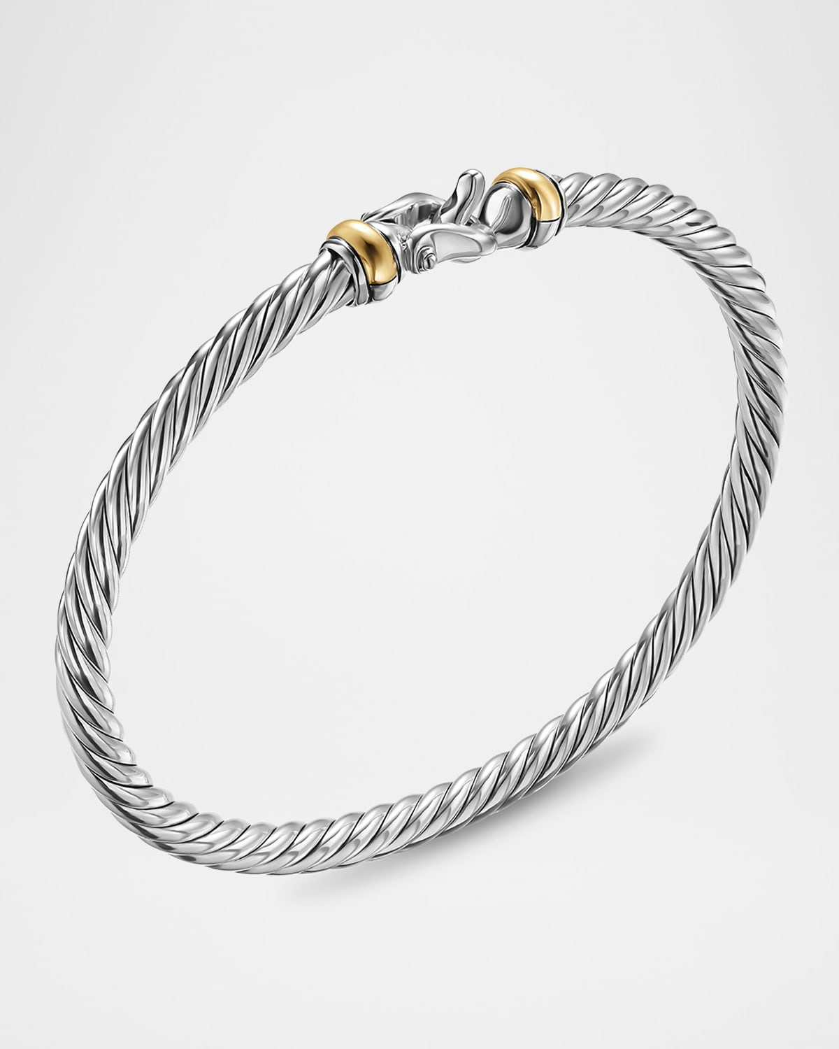 Cable Flex Buckle Bracelet in Sterling Silver, 4mm - 2