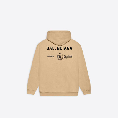 BALENCIAGA Men's Wfp Medium Fit Hoodie  in Beige outlook