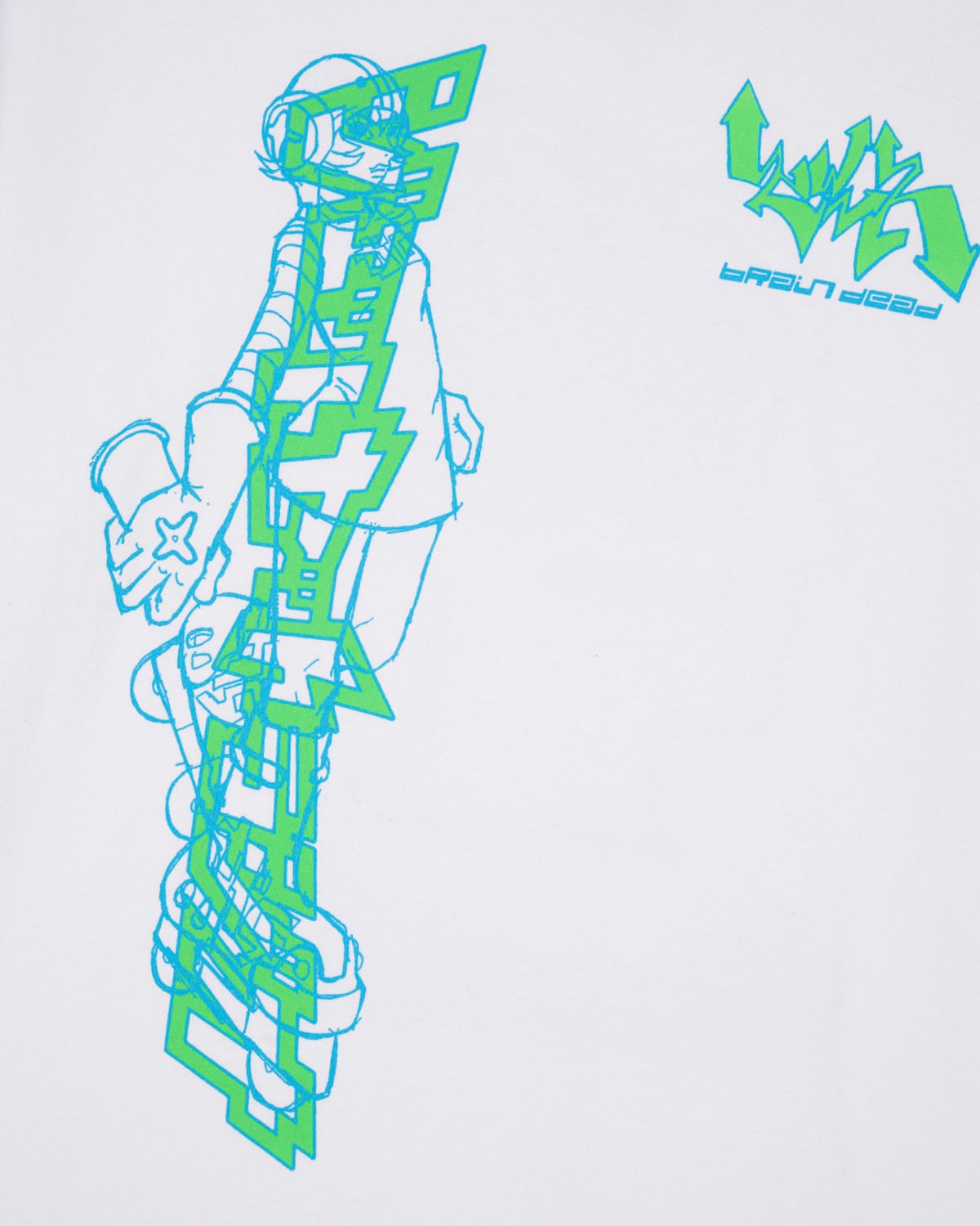 Brain Dead x Sega: Jet Set Radio T-shirt - White - 3