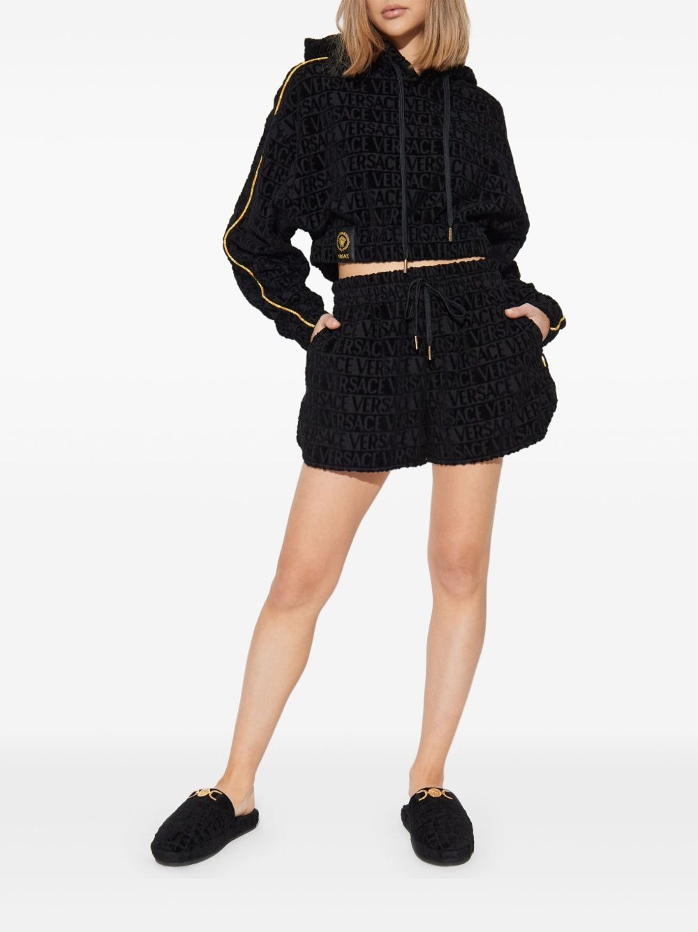 I ♡ Baroque cropped hoodie - 2