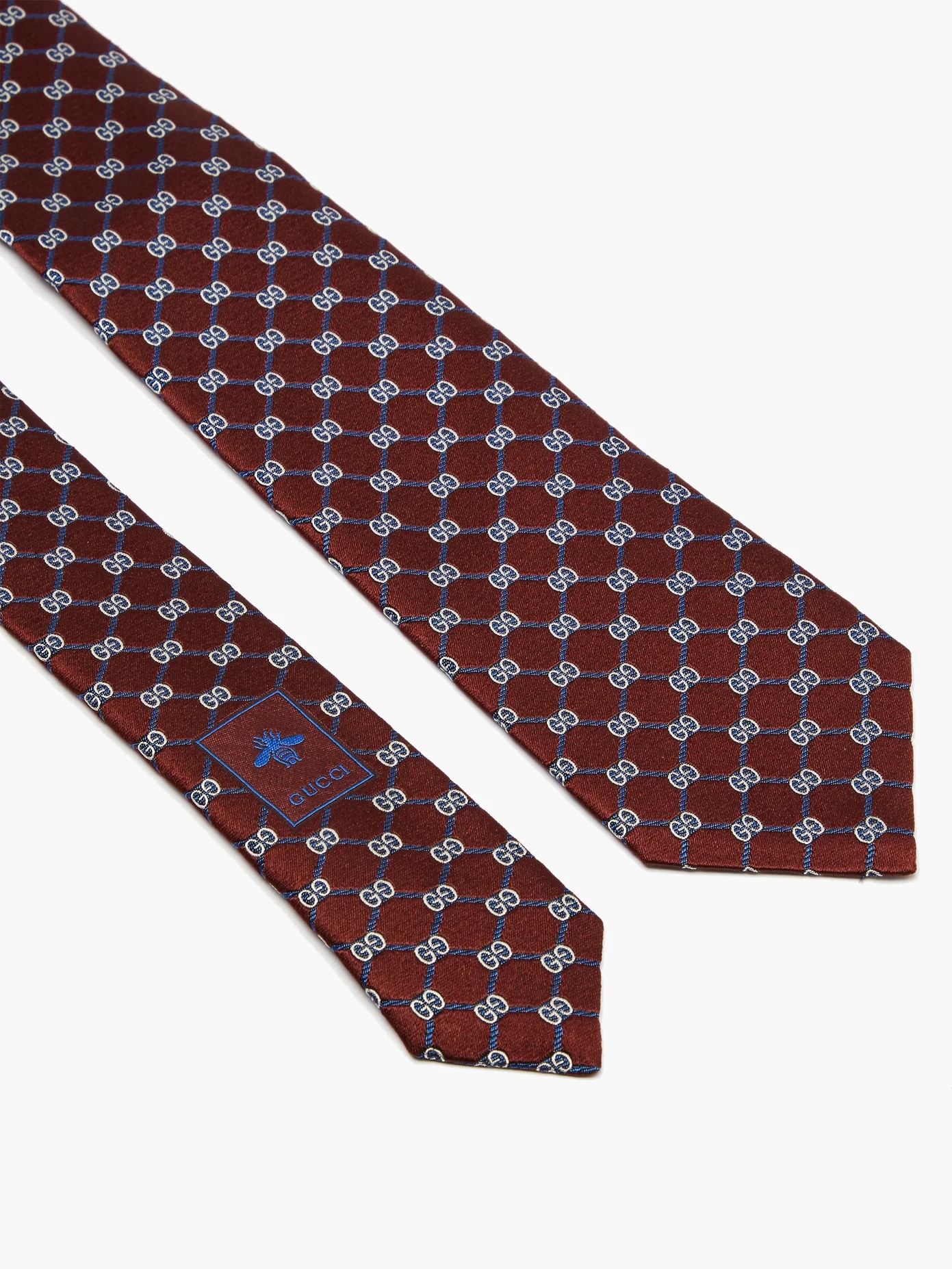 GG-jacquard silk tie - 4