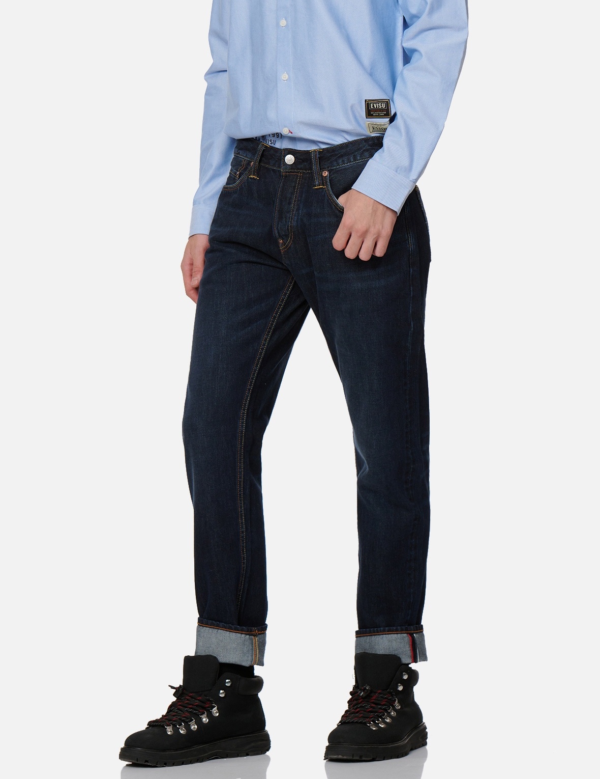 GODHEAD CAMOUFLAGE EMBROIDERY SLIM-FIT JEANS #2010 - 8