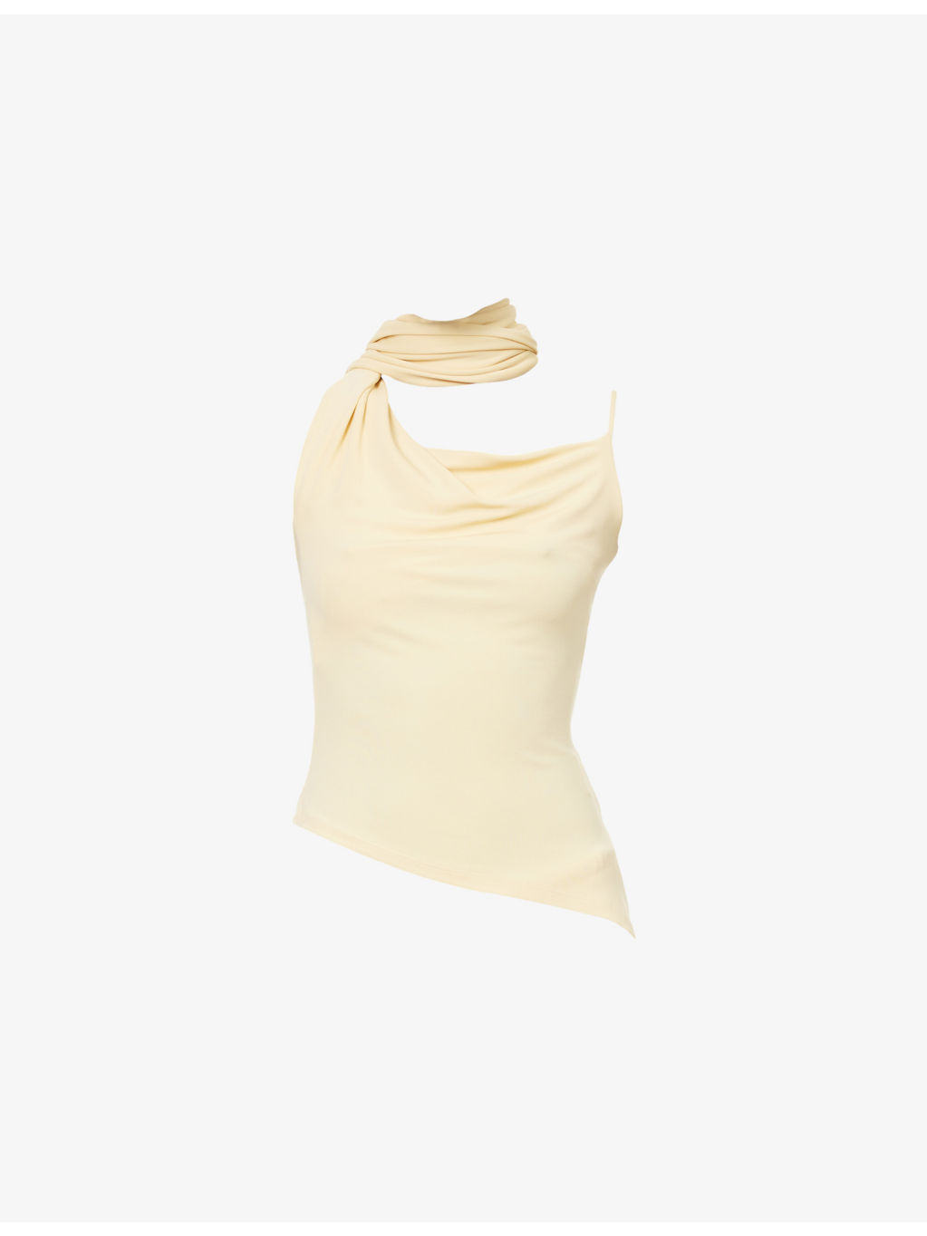 Asymmetrical Scarf Top - 1