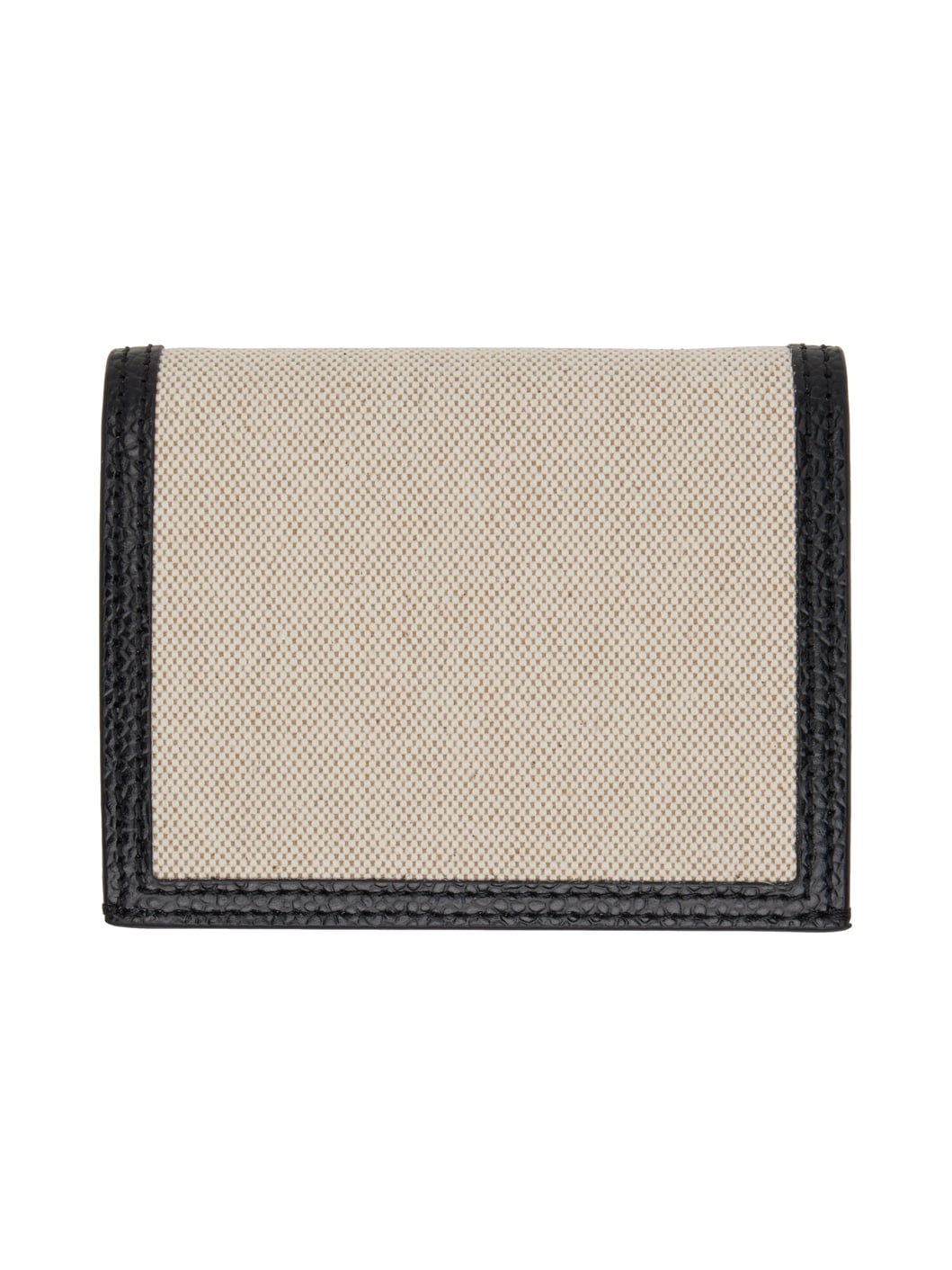 Beige Folded Canvas Card Holder - 1