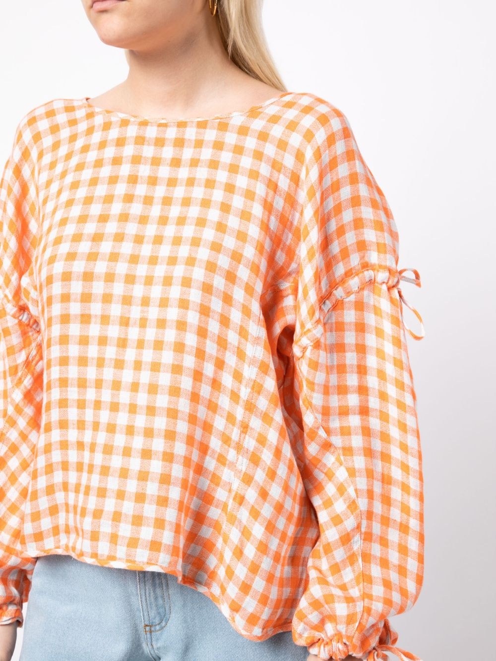 Tapas check-print blouse - 5