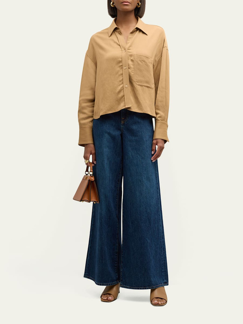 TWP Tiny Dancer Wide-Leg Denim Jeans outlook