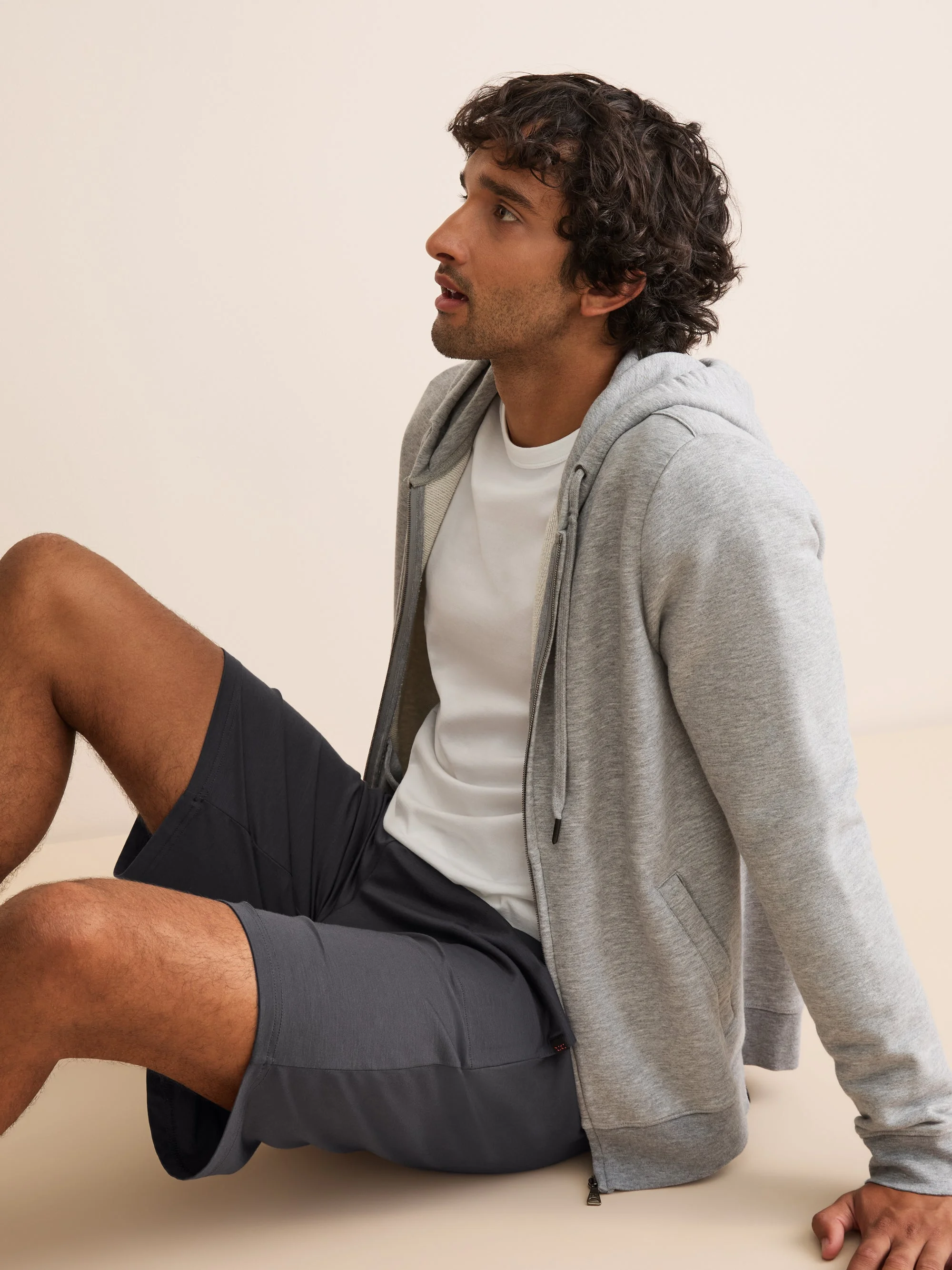 Basel Micro Modal Lounge Shorts Elephant Gray - 1