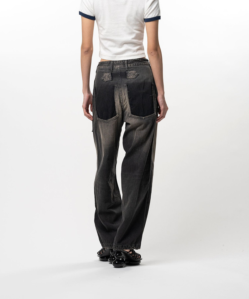 Cut-Out Pocket Denim Pants 14