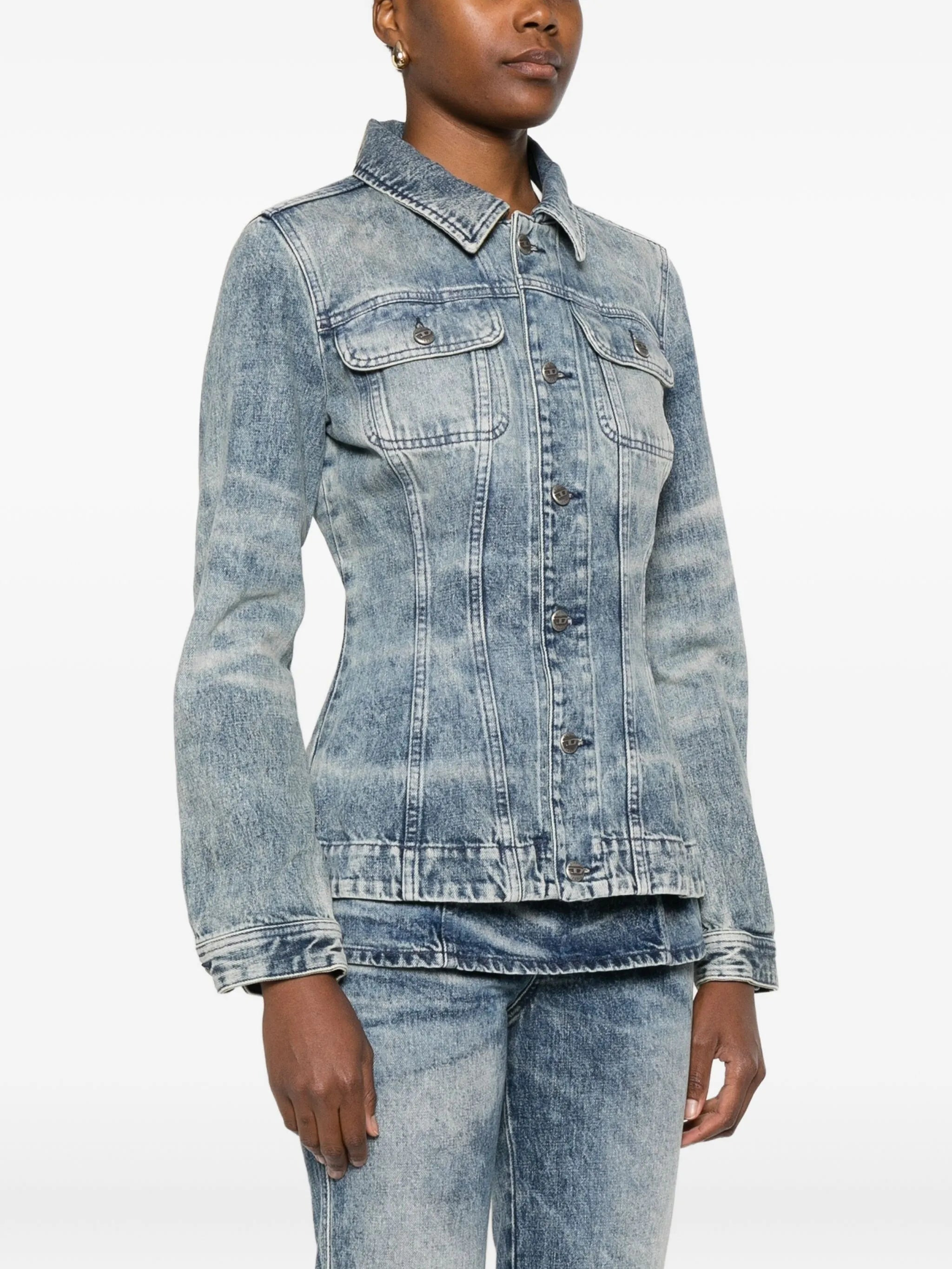 Diesel Button-fastening Denim Jacket - 2
