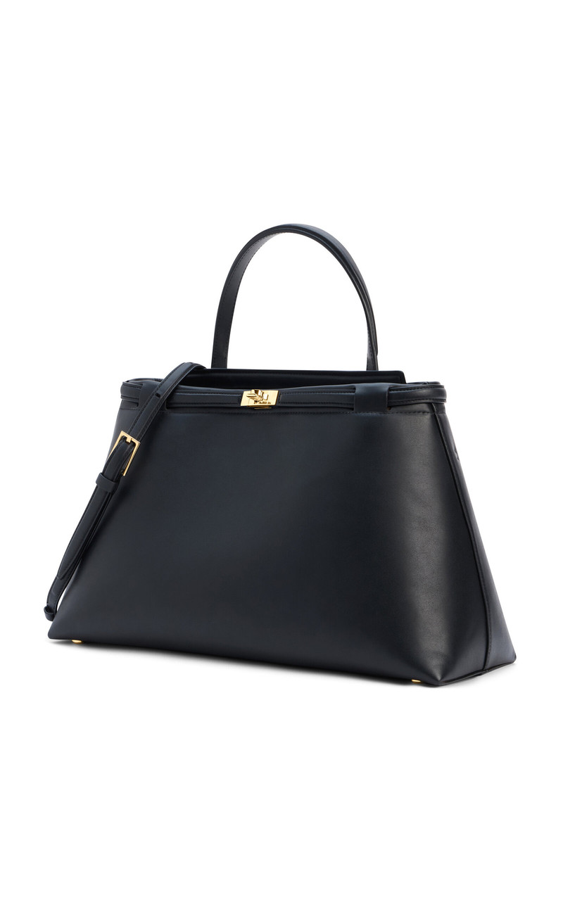 Janessa Leoné Leone Medium Leather Top Handle Bag black outlook